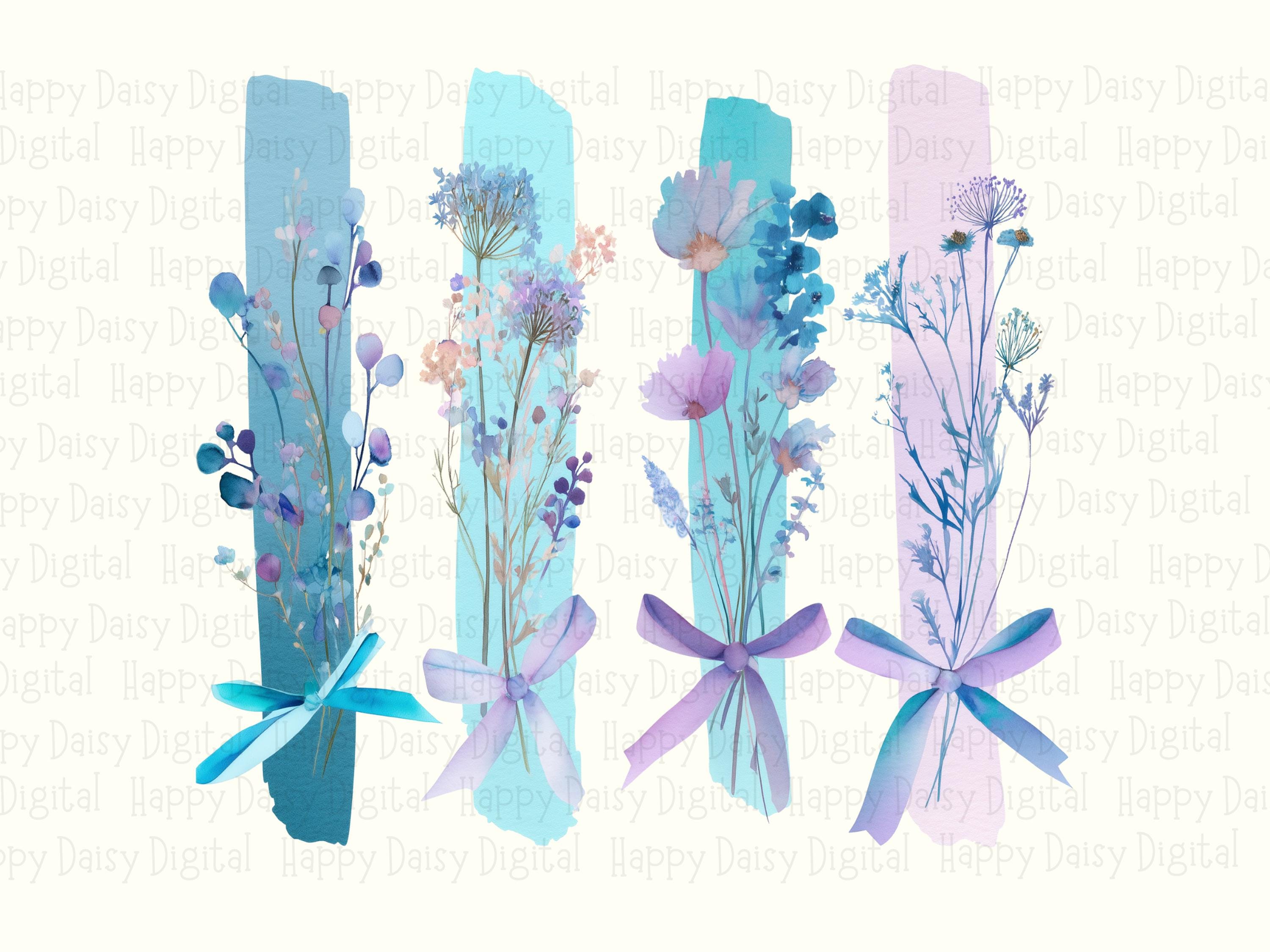 Ribbon Tied Wildflowers PNG | Sublimation Commercial Use POD - Image 2