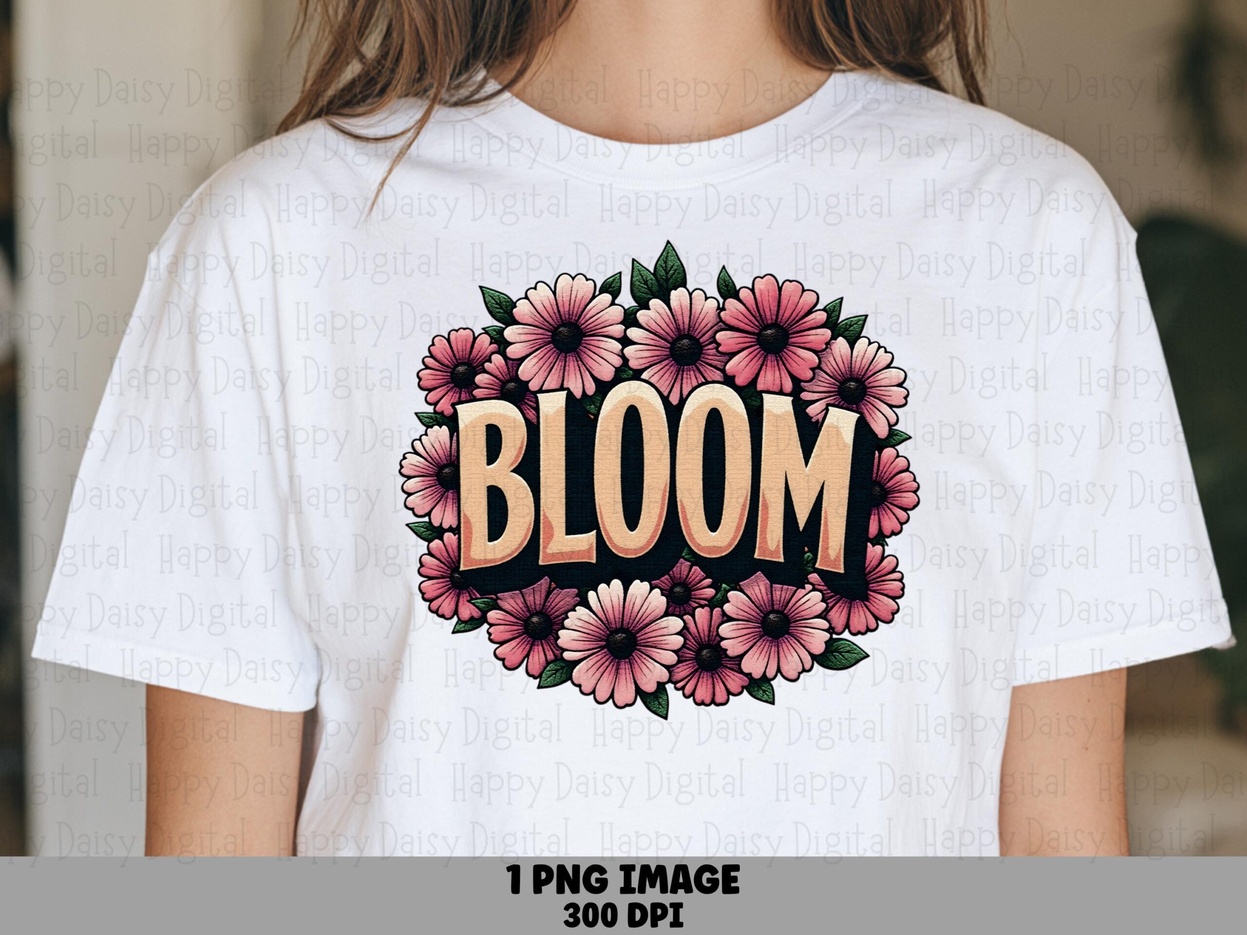Bloom Wreath Badge PNG | Sublimation Commercial Use POD