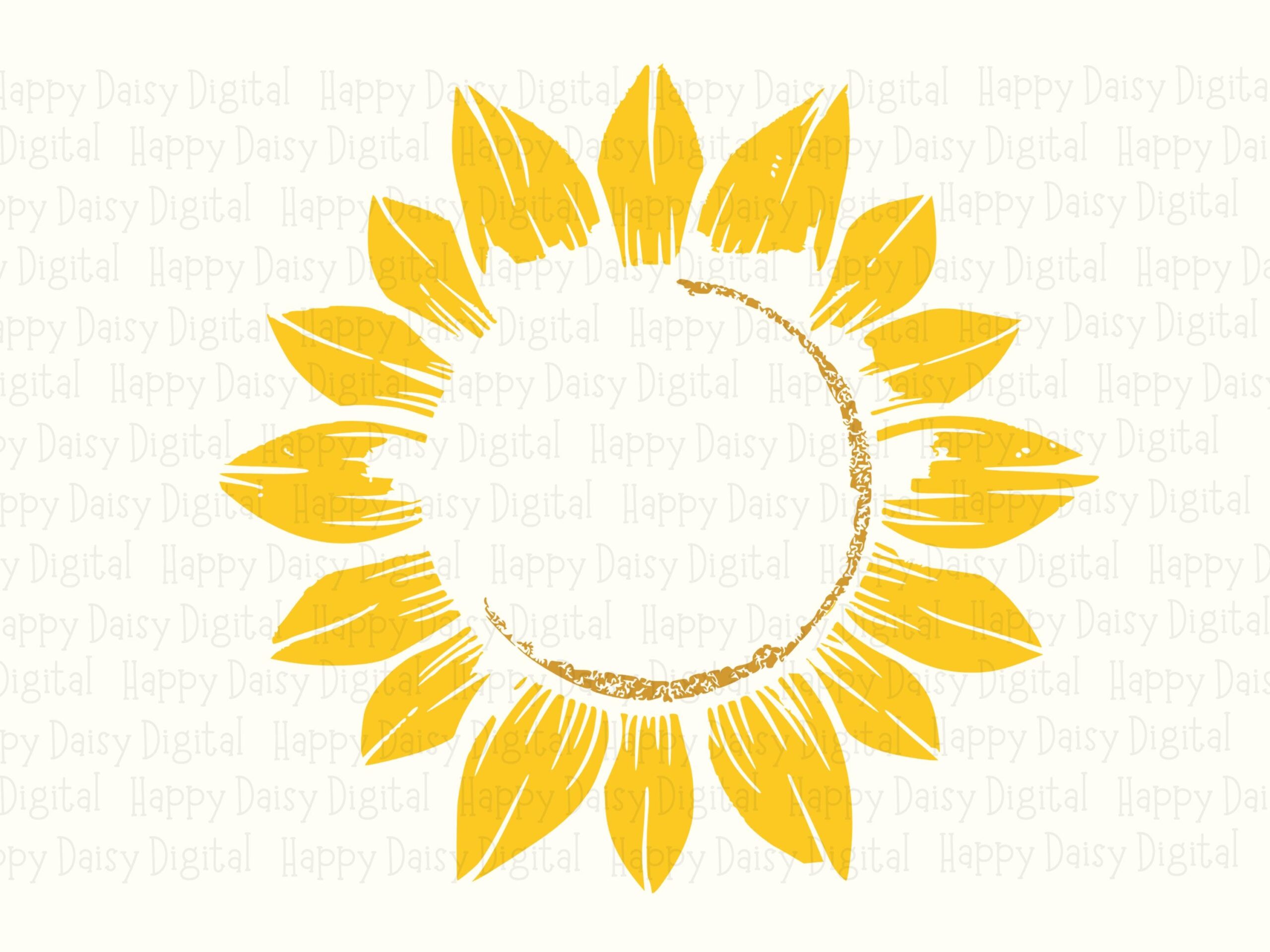 Crescent Moon Sunflower PNG SVG | Sublimation Commercial Use POD - Image 2