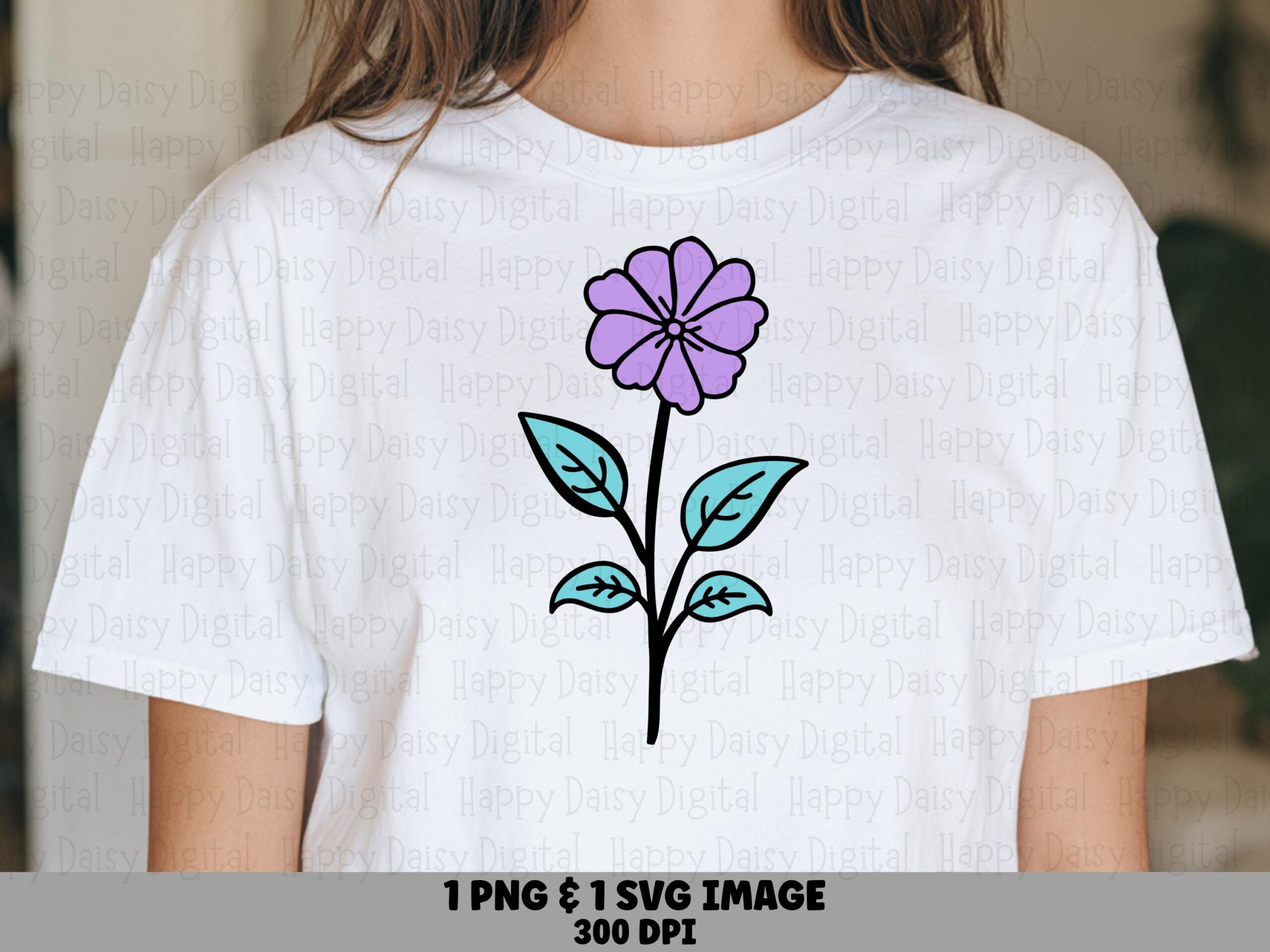 Purple Petal Bloom PNG SVG | Sublimation Commercial Use POD