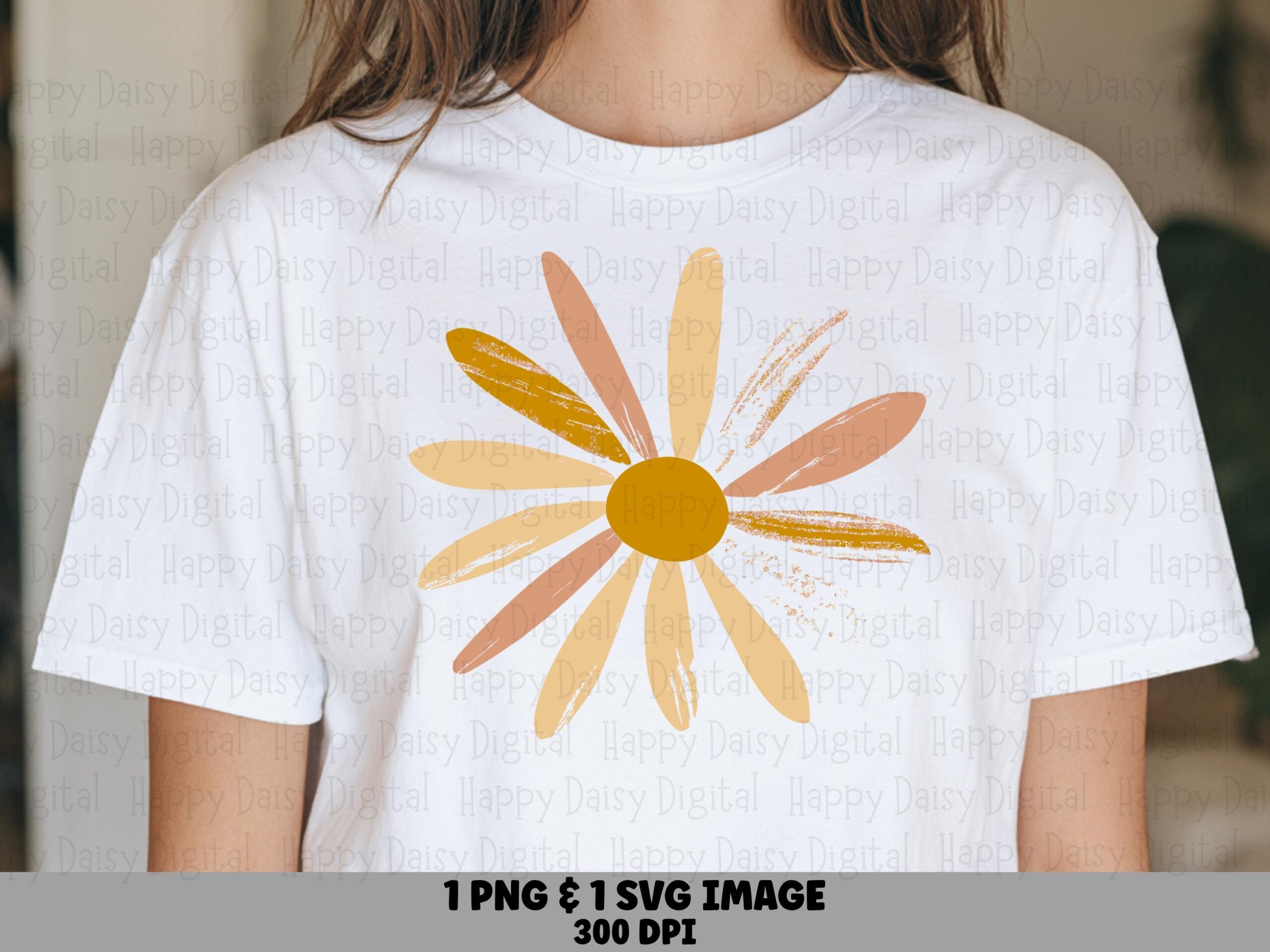 Boho Daisy Earth PNG SVG | Sublimation Commercial Use POD