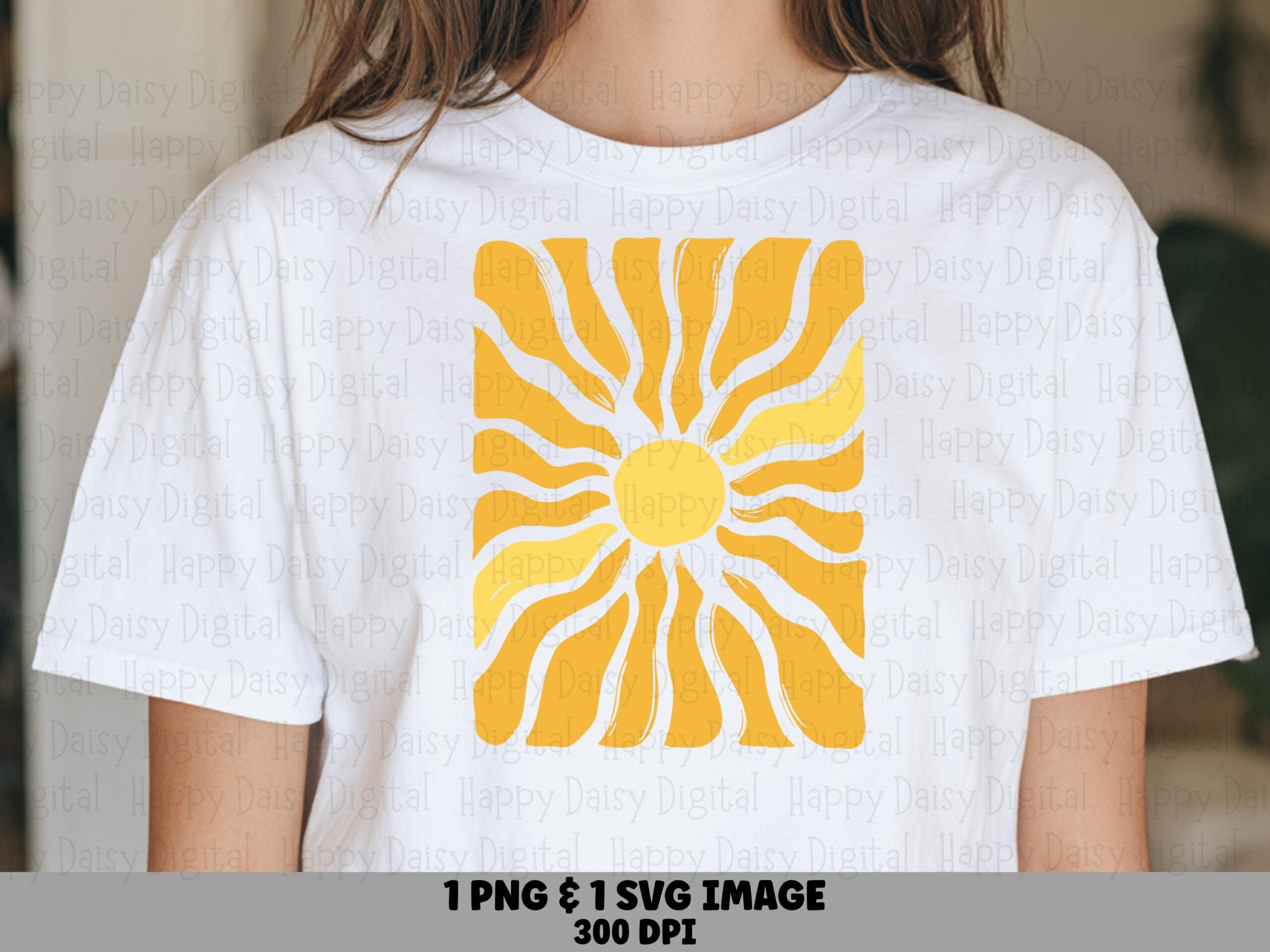Retro Sunburst PNG SVG | Sublimation Commercial Use POD