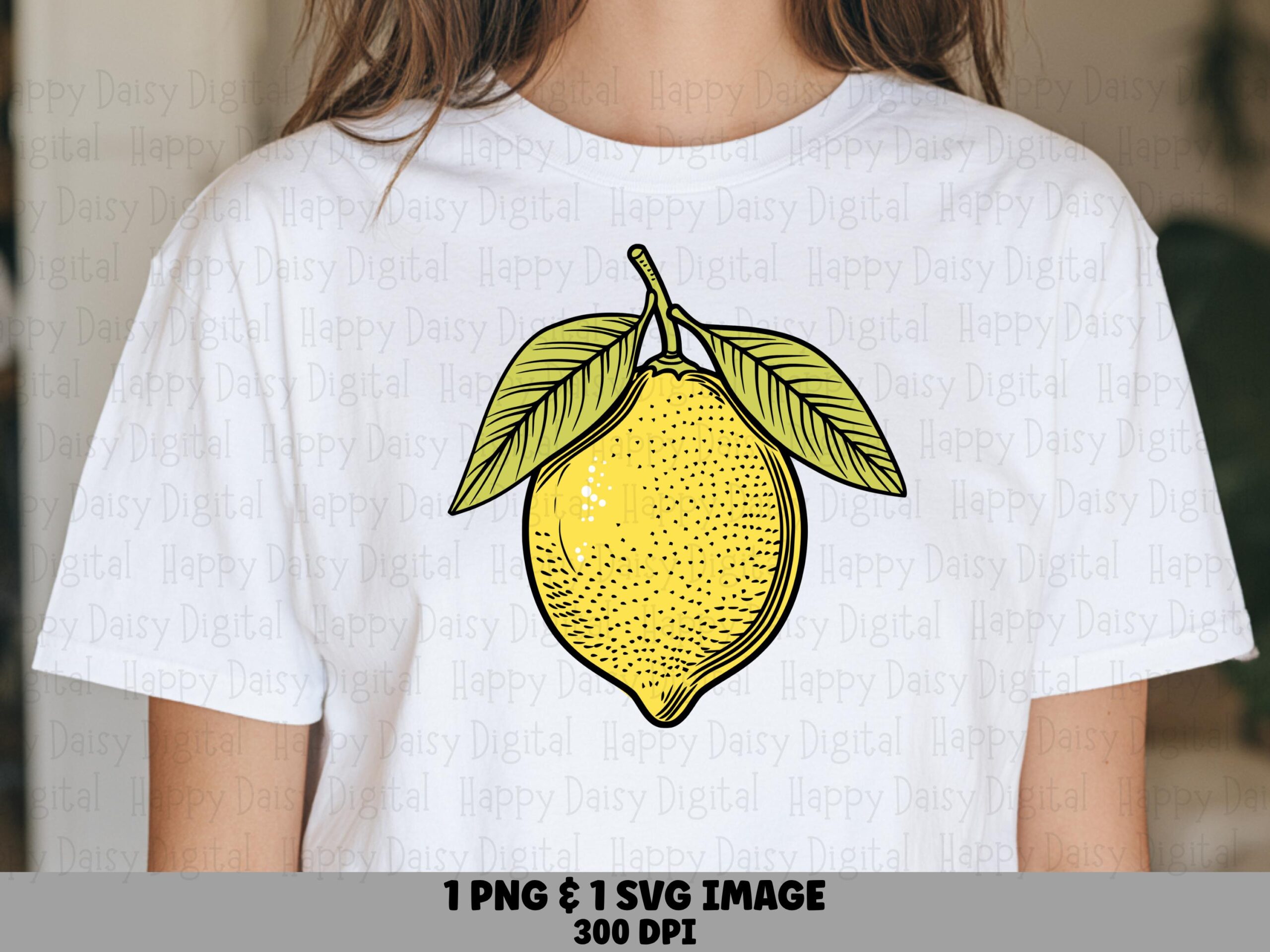 Vintage Lemon Sketch PNG SVG | Sublimation Commercial Use POD