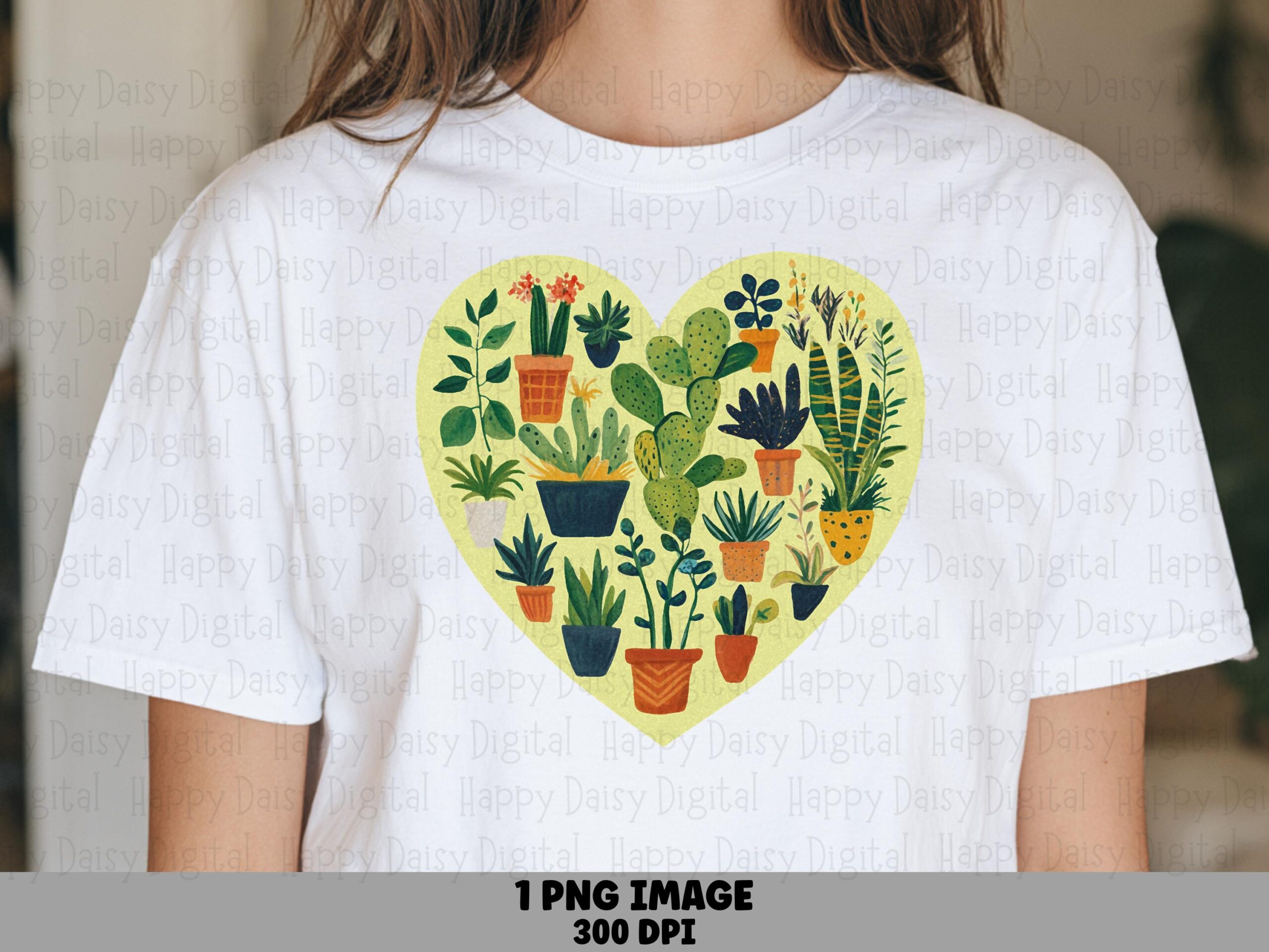 Plant Lover Heart PNG | Sublimation Commercial Use POD