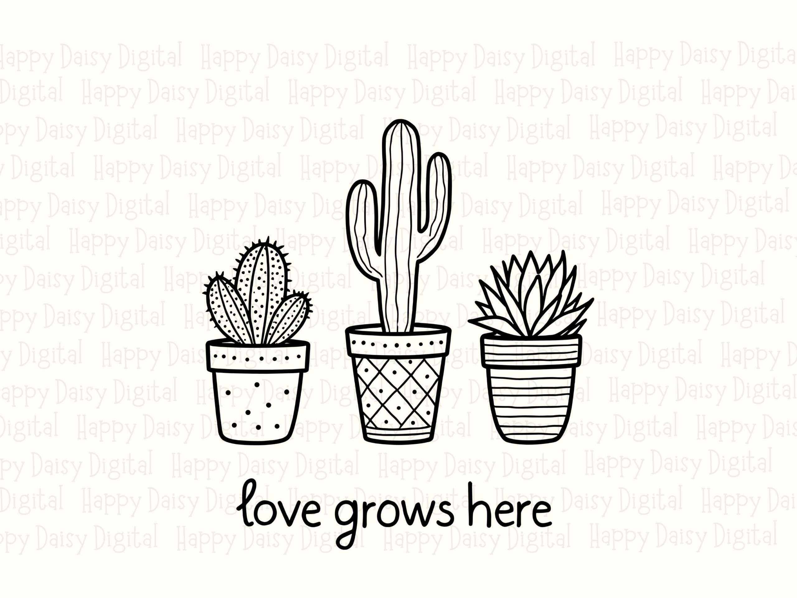 Love Grows Here PNG SVG | Sublimation Commercial Use POD - Image 2