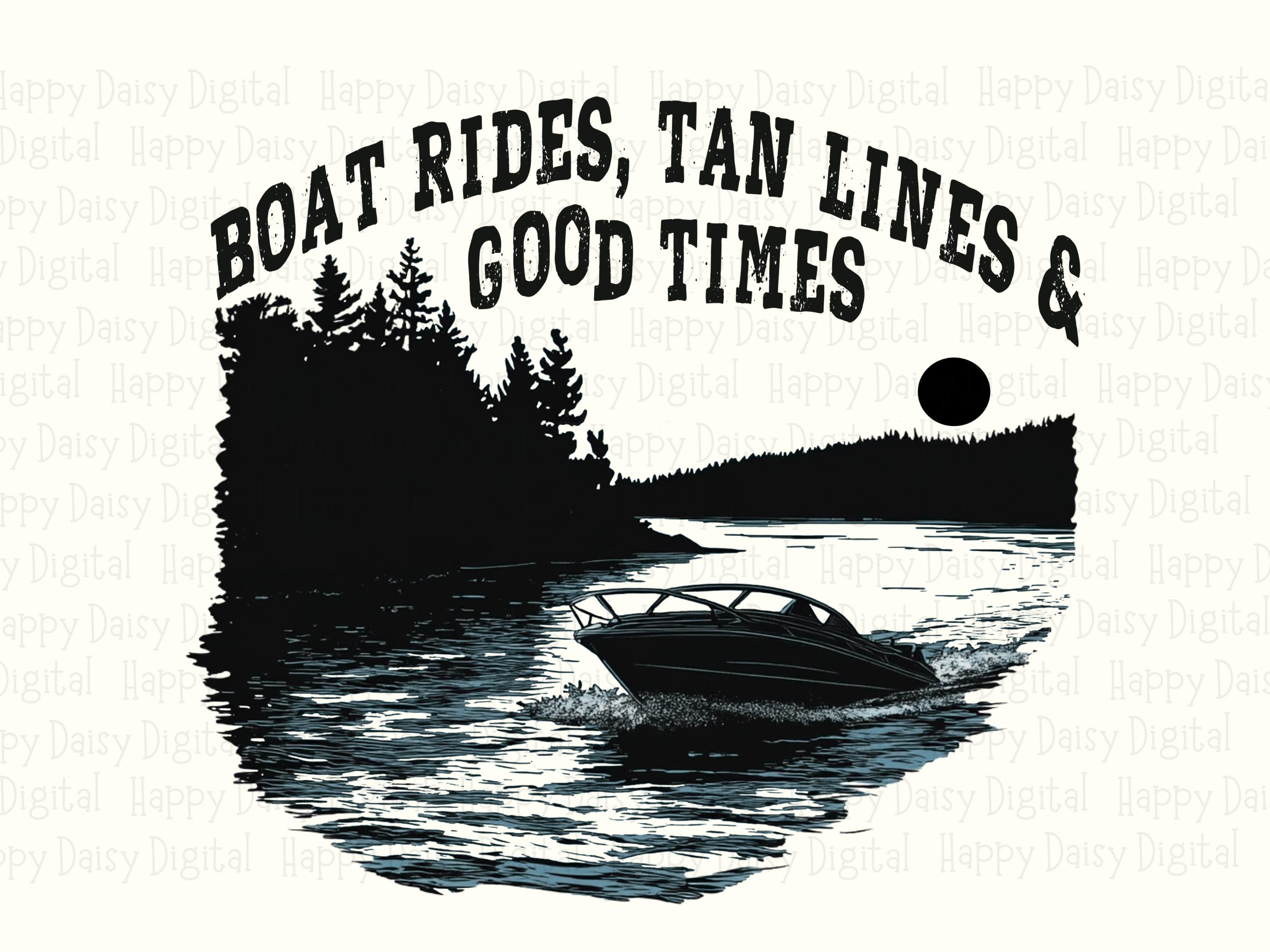 Boat Ride Good Times PNG | Sublimation Commercial Use POD - Image 2
