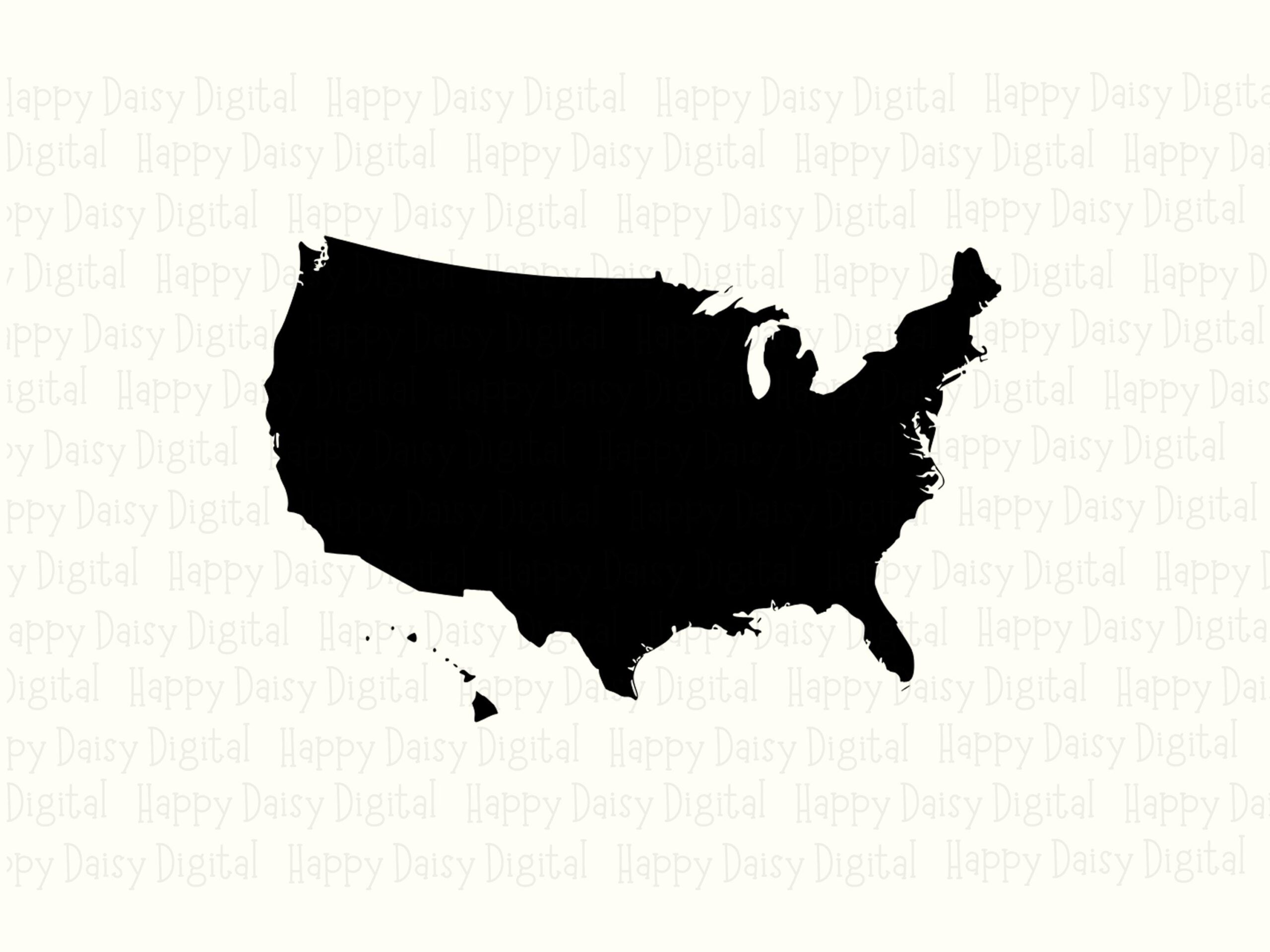 USA Silhouette Cut File png SVG | Sublimation Commercial Use POD - Image 2