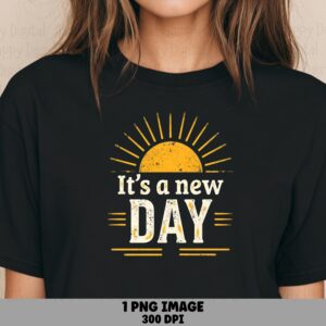 New Day Sunrise PNG | Sublimation Commercial Use POD