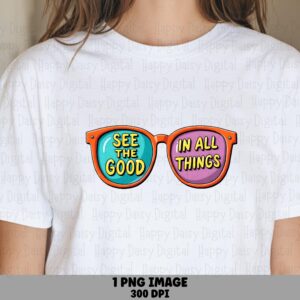 Good Vibes Shades PNG | Sublimation Commercial Use POD