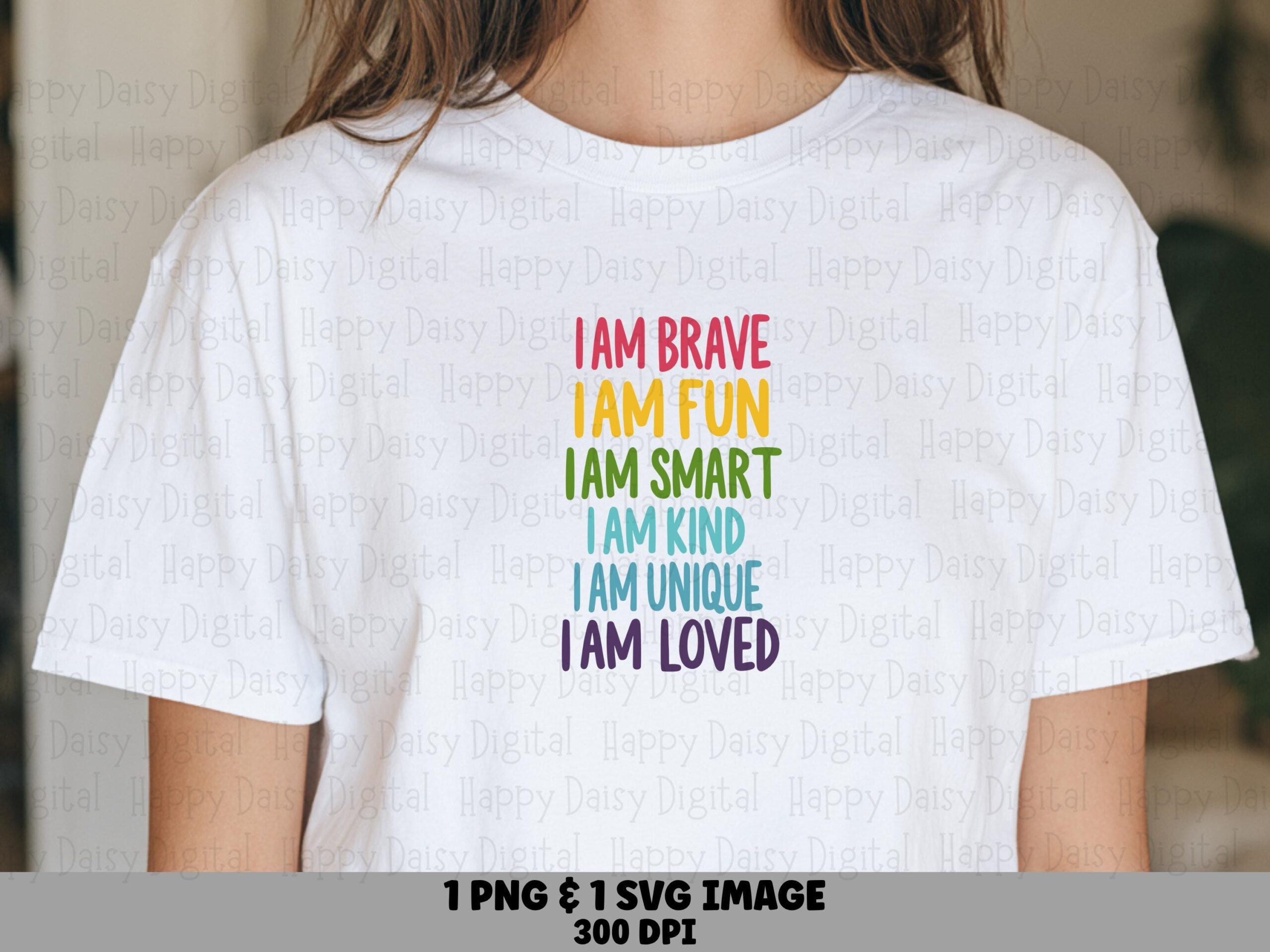 I Am Affirmations PNG SVG | Sublimation Commercial Use POD