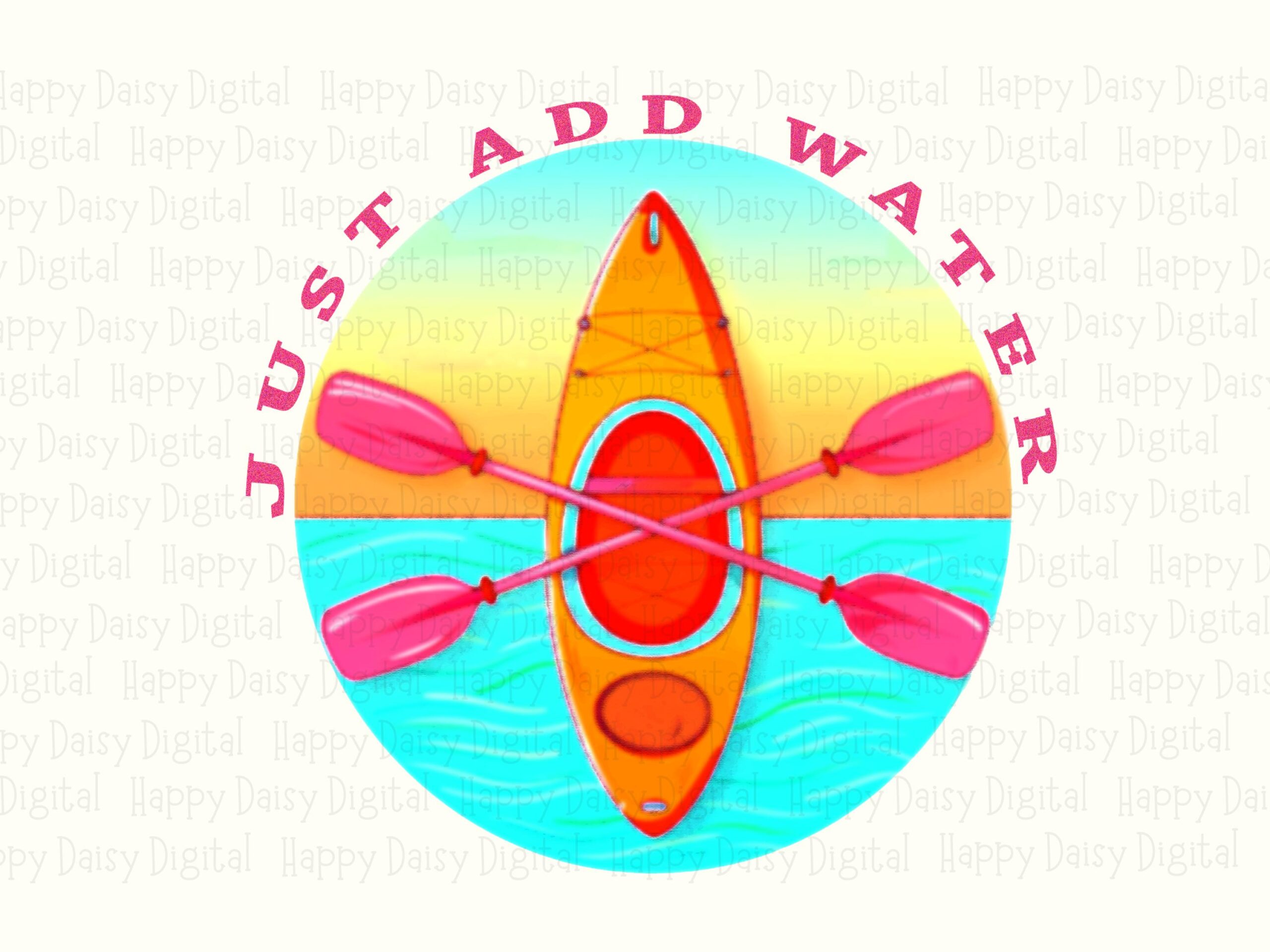 Kayak Humor, Playful Paddle Art PNG | Sublimation Commercial Use, 300 DPI | Clipart For POD Sellers - Image 2