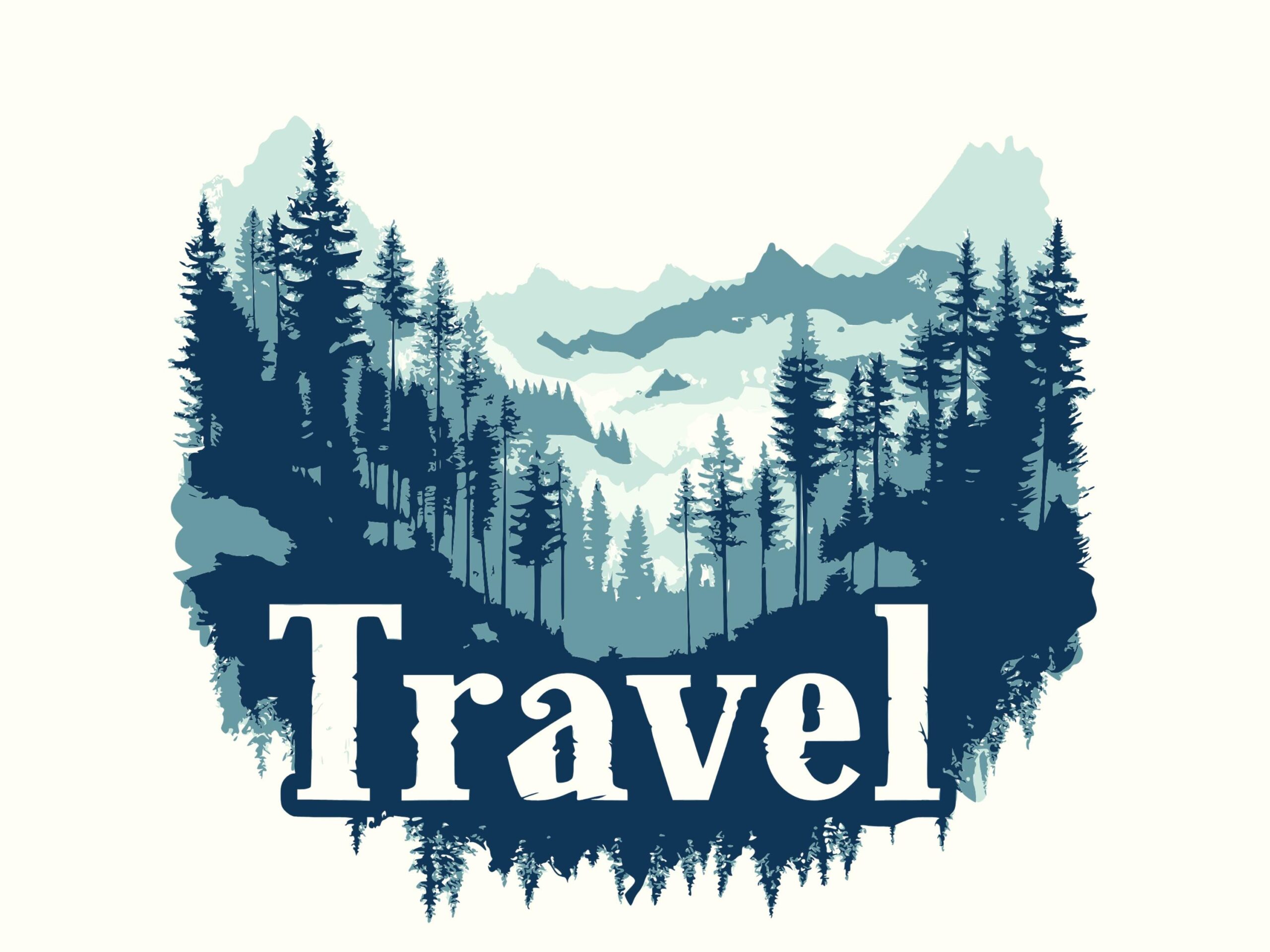 Travel Landscape, Pine Forest Mountain Clipart | PNG & SVG Files, 300 DPI Print-Ready | Commercial Use - Image 2