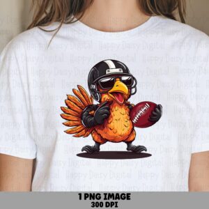 Cool Football Turkey Player PNG | Sublimation Commercial Use POD