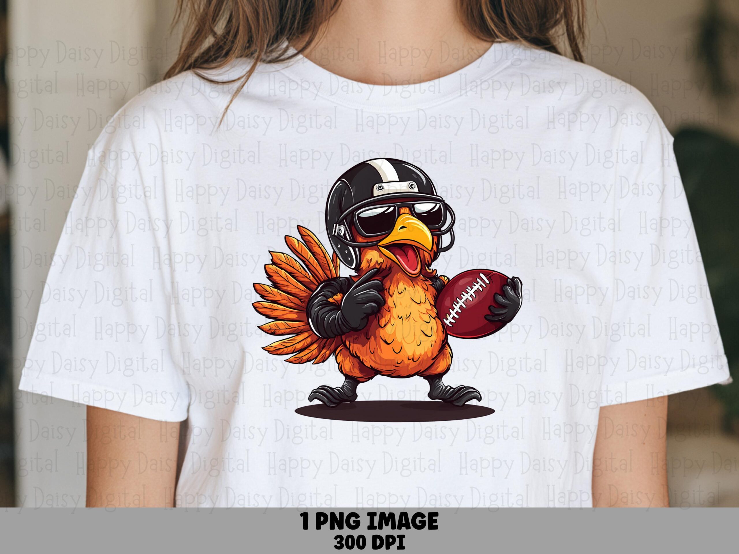 Cool Football Turkey Player PNG | Sublimation Commercial Use POD