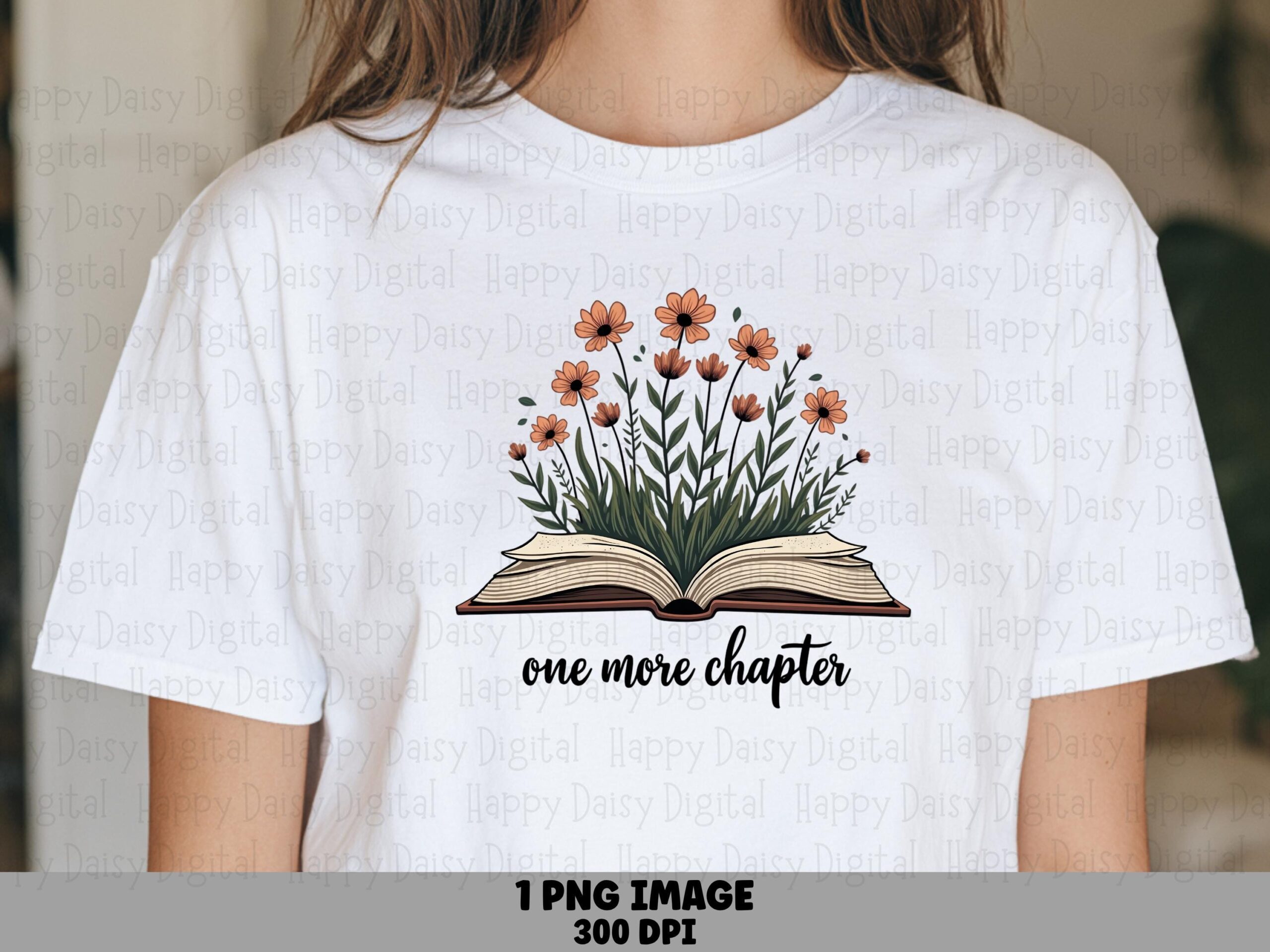 Blooming Chapter Book PNG | Sublimation Commercial Use POD