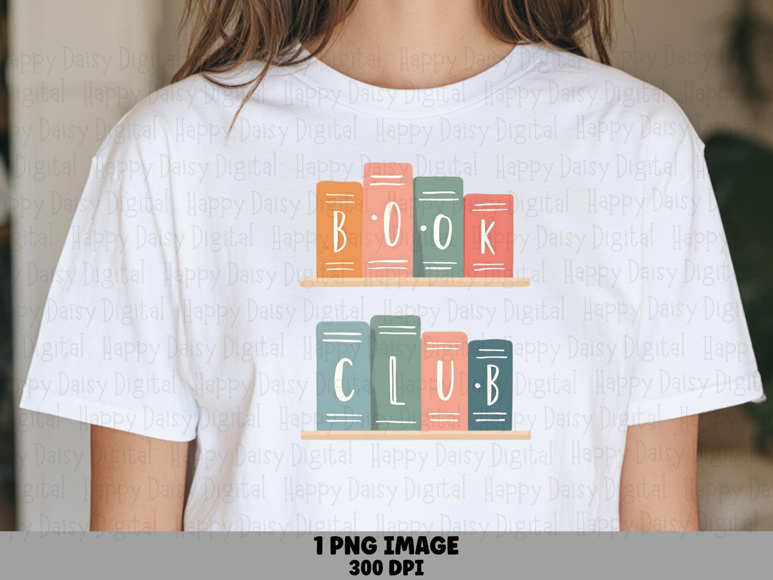 Book Club Shelf PNG | Sublimation Commercial Use POD