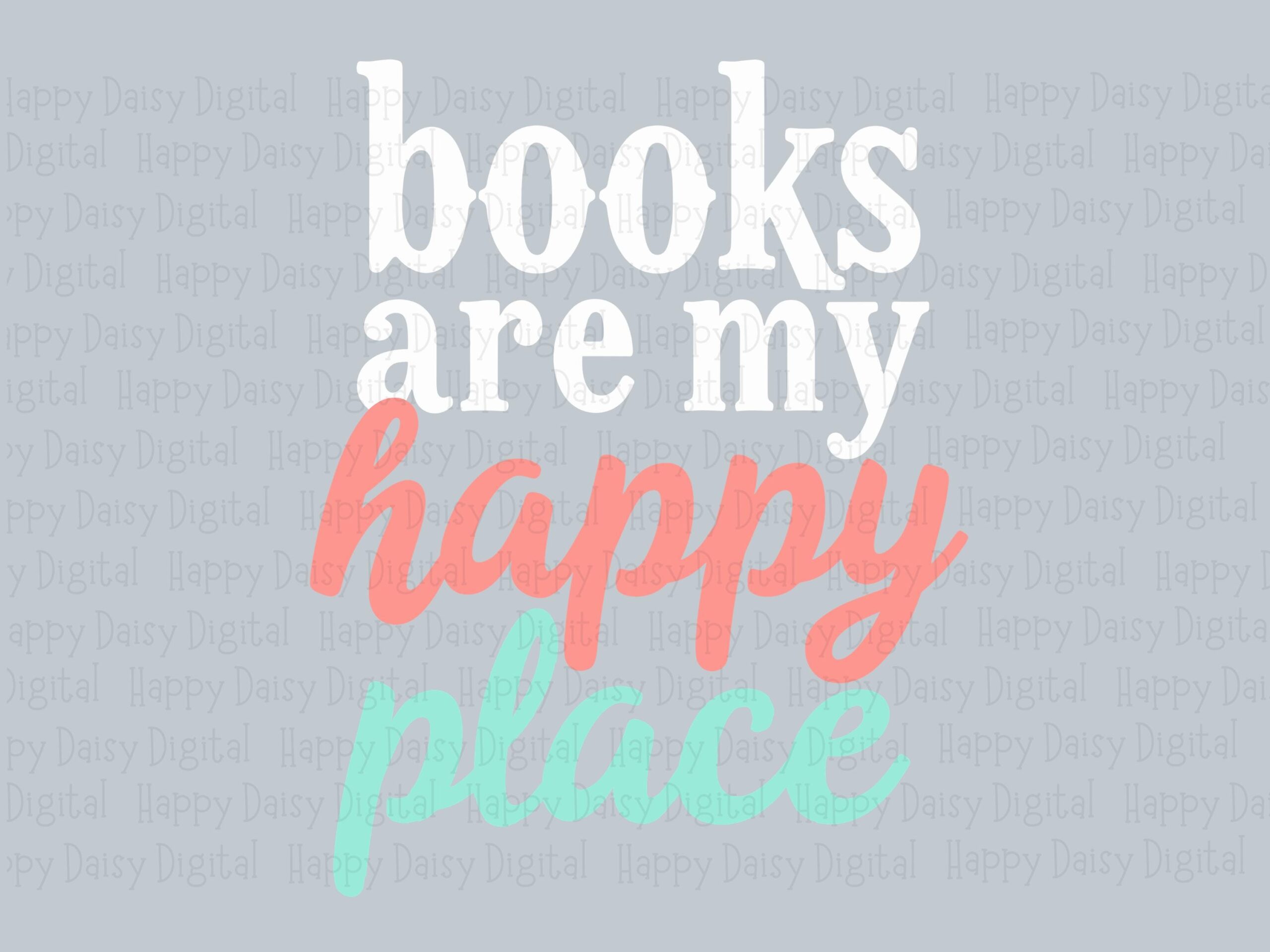 Happy Place Dark PNG SVG | Sublimation Commercial Use POD - Image 2