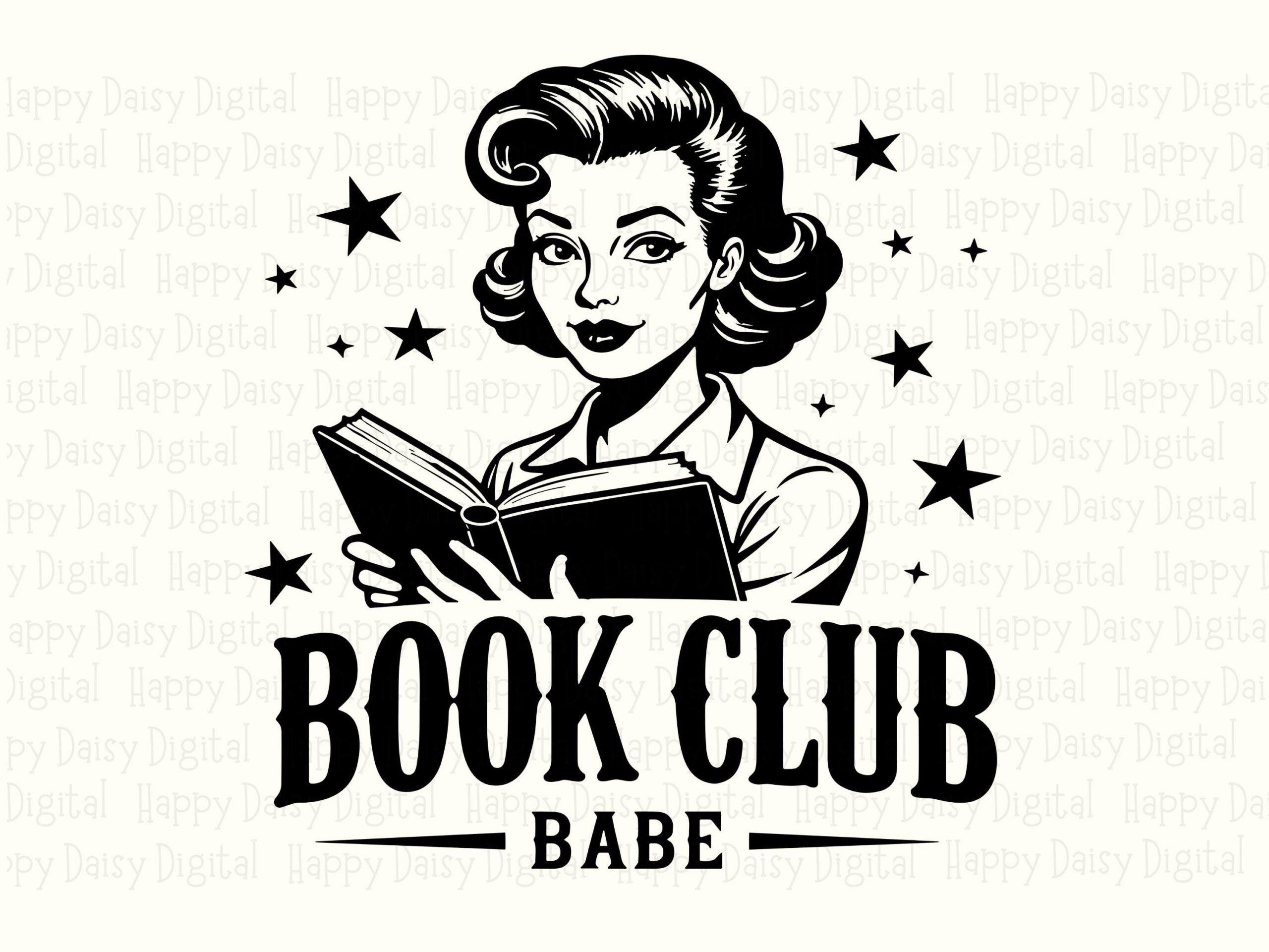 Book Club Babe PNG SVG | Sublimation Commercial Use POD - Image 2