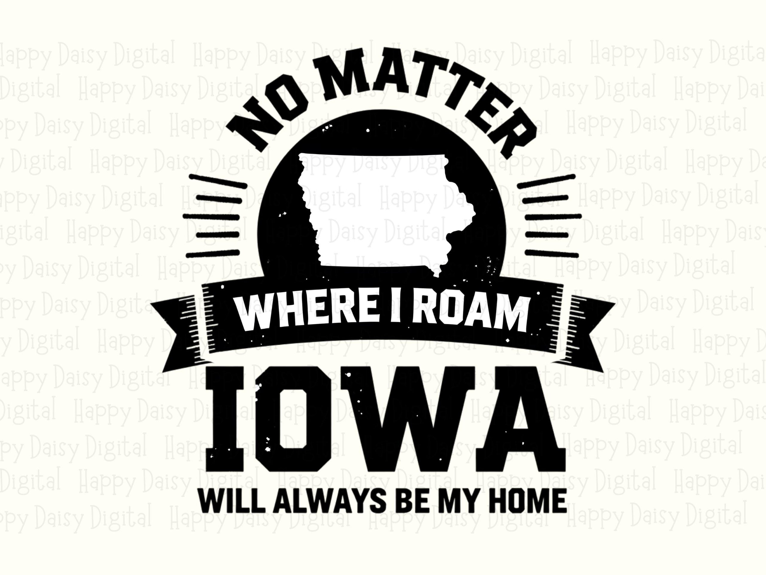 Iowa Sunburst PNG, Roam Badge Design For State Lovers - Sublimation File | Commercial Use, 300 DPI, Transparent - Image 2