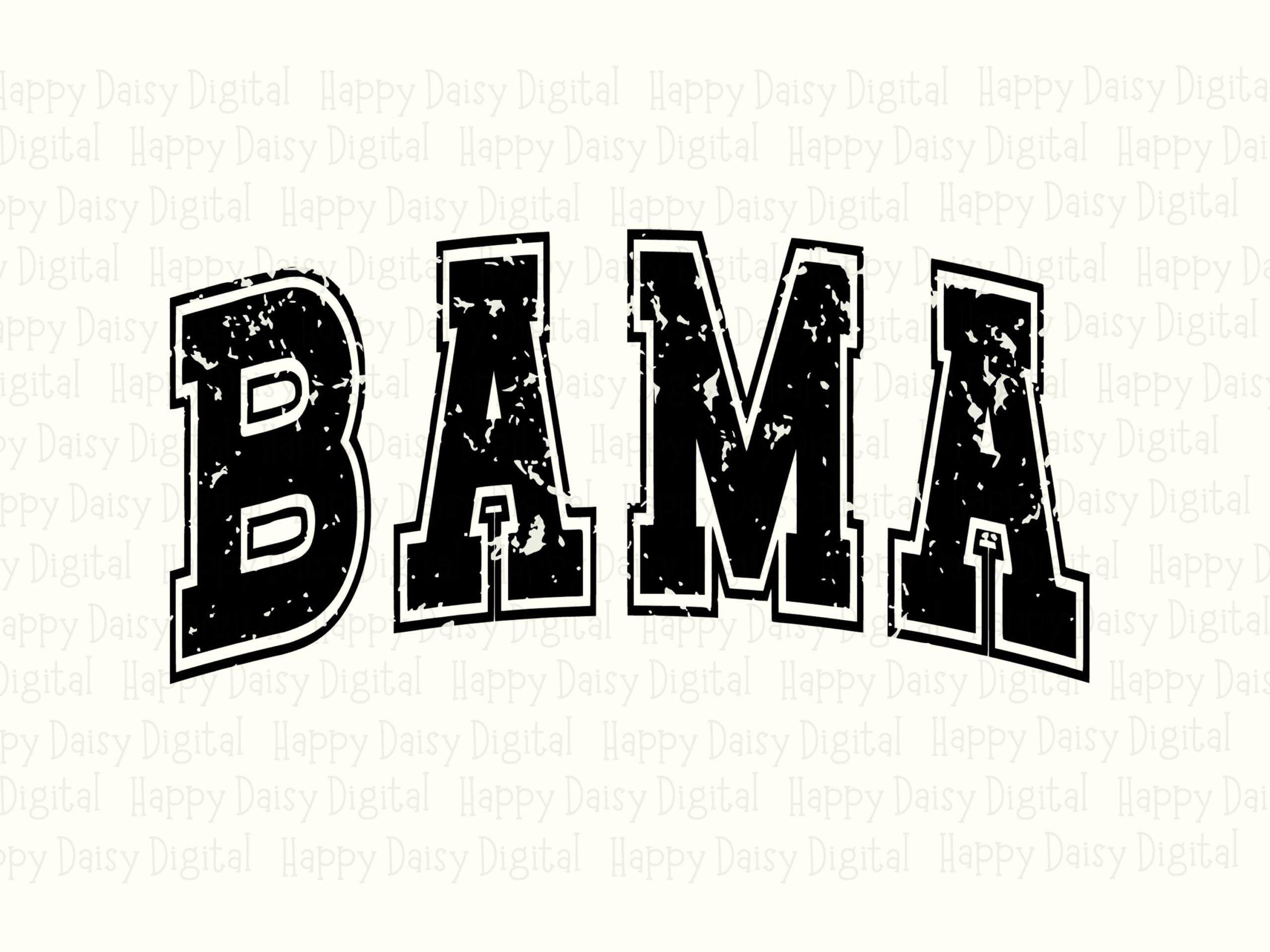 Bama Varsity PNG, Distressed Collegiate Design, SVG & Sublimation File | 300 DPI, Commercial Use - Image 2