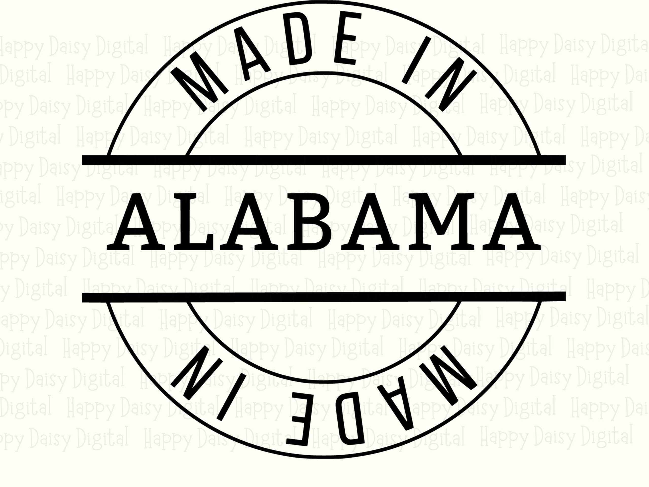 Made In Alabama, Circular Stamp Badge | PNG & SVG, Sublimation, Commercial Use 300 dpi, For POD Sellers - Image 2