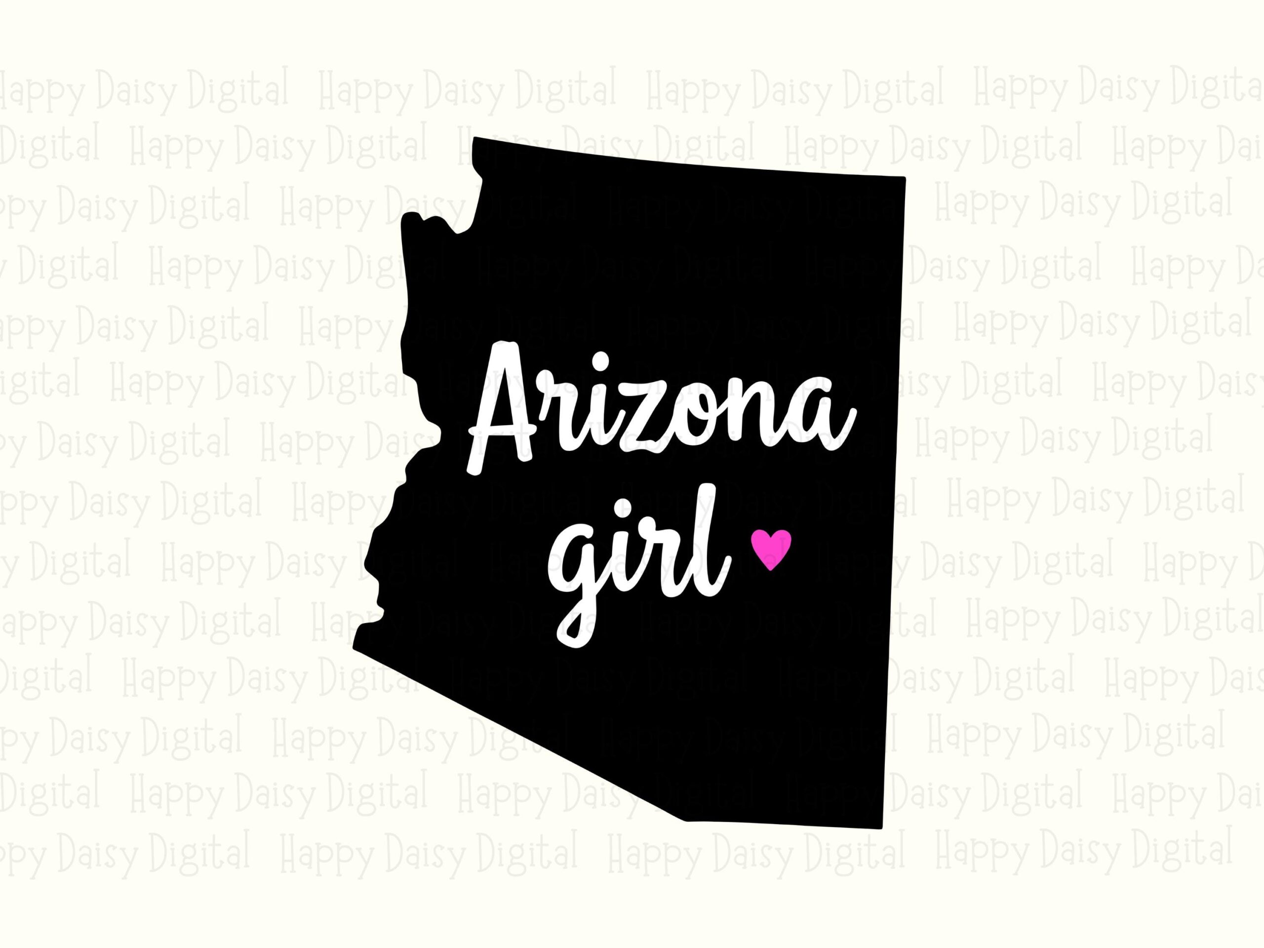Arizona Girl PNG, State Silhouette Design - Sublimation Clipart | SVG Included, 300 DPI Commercial Use - Image 2