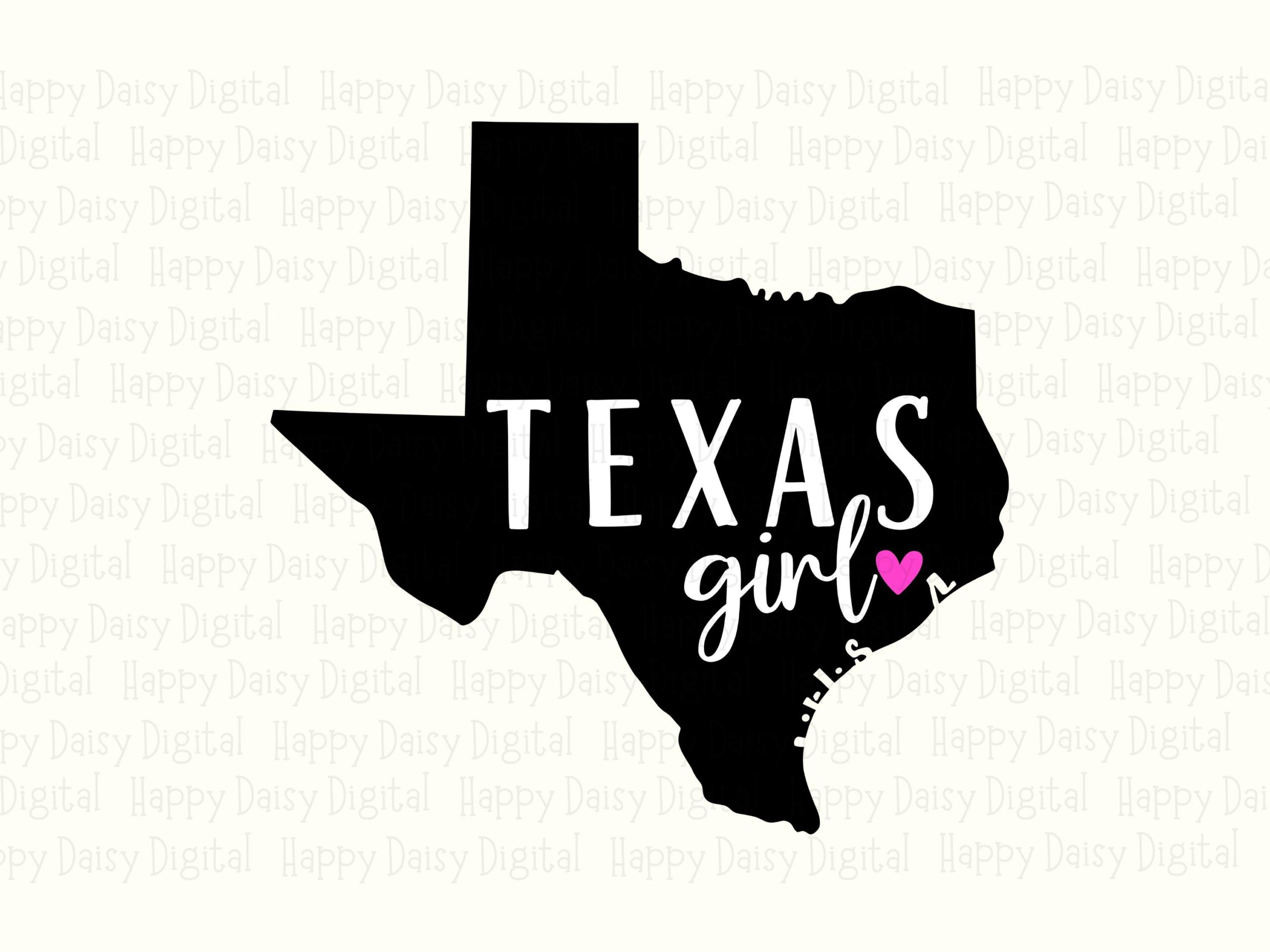 Texas Girl Png, State Silhouette Design File - Sublimation Graphic, Svg | 300 Dpi, Commercial Use, Cricut - Image 2