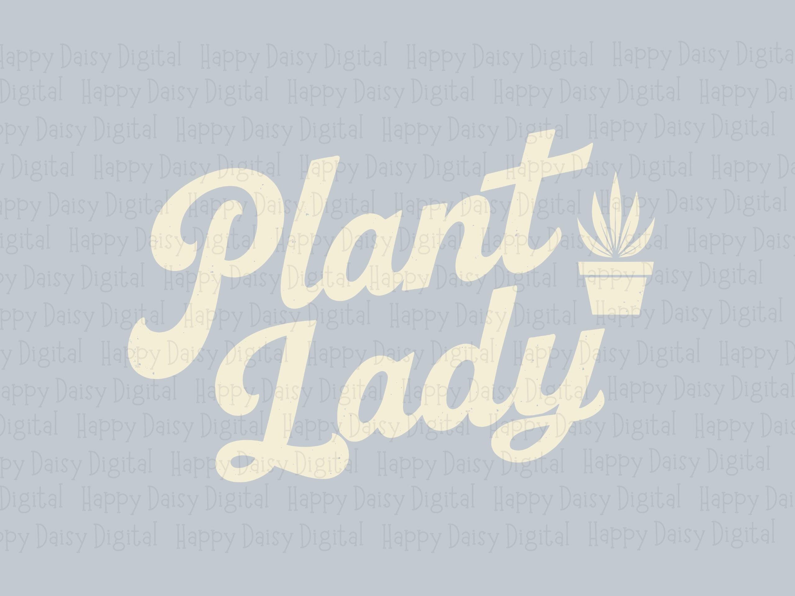 Plant Lady Retro Script PNG SVG | Sublimation Commercial Use POD - Image 2