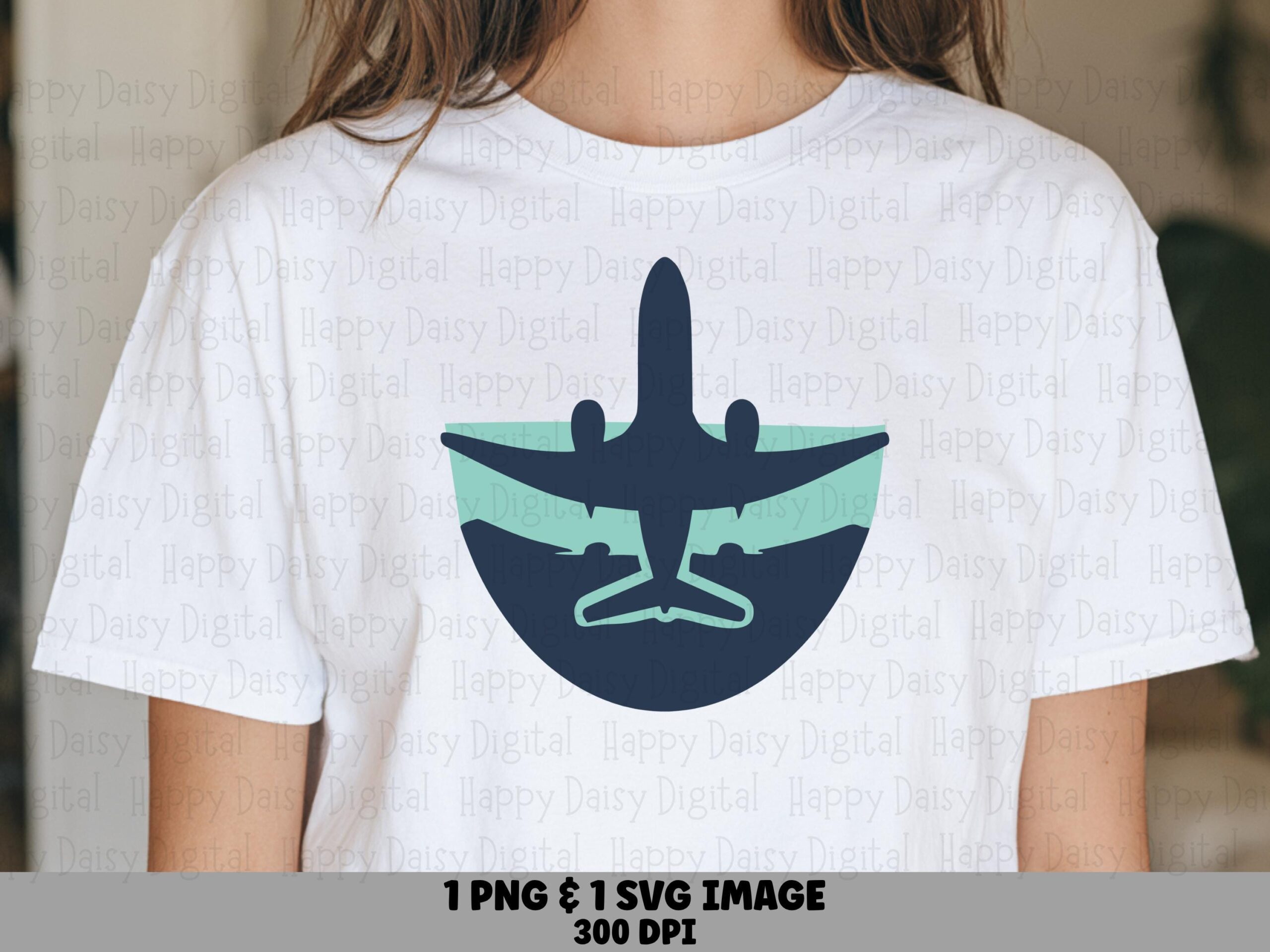 Airplane Badge PNG SVG | Navy Plane Circle Design Sublimation Commercial Use POD
