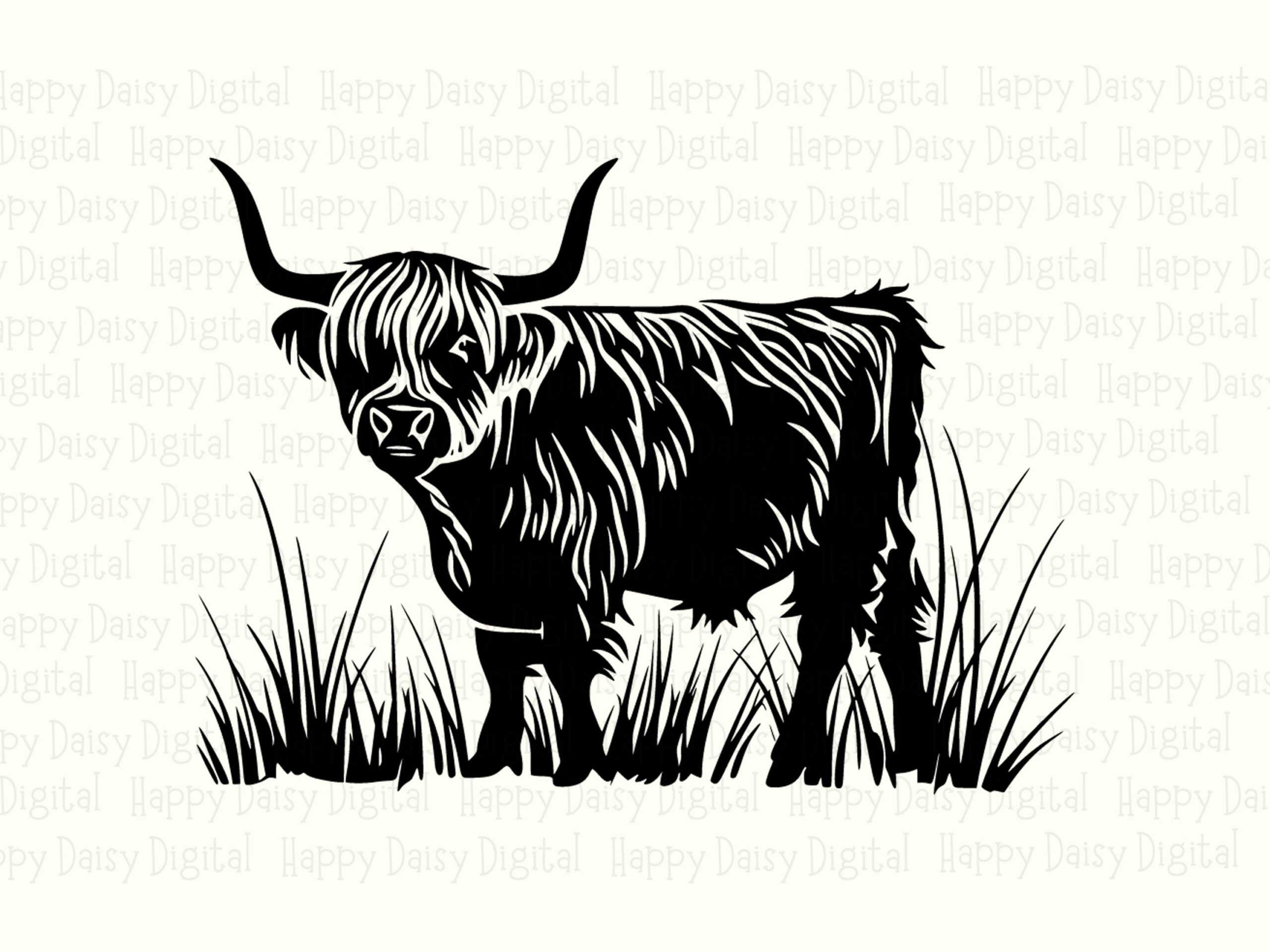Baby Highland Cow PNG SVG | Sublimation Commercial Use POD - Image 2