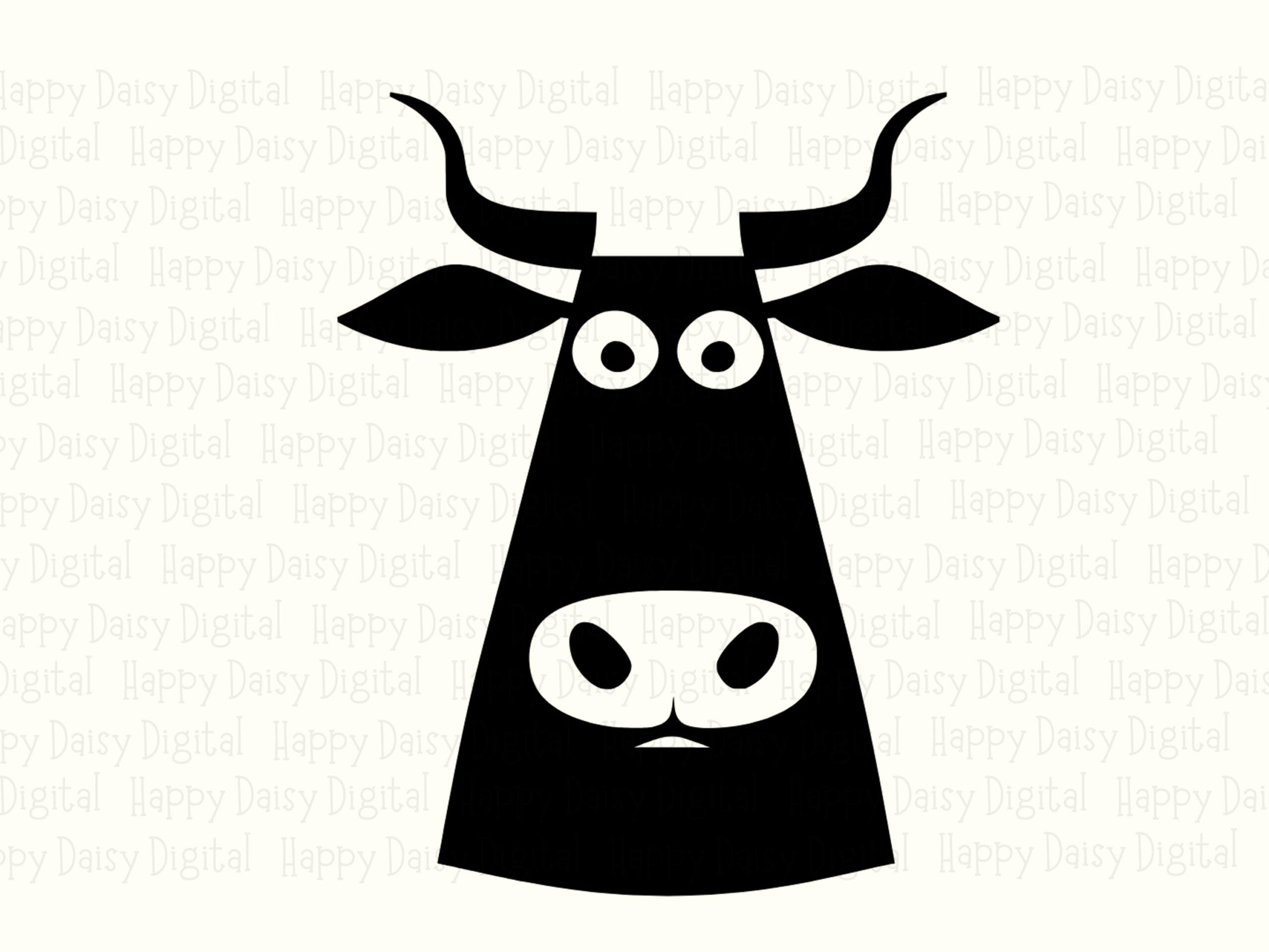 Geometric Cow Head PNG SVG | Sublimation Commercial Use POD - Image 2