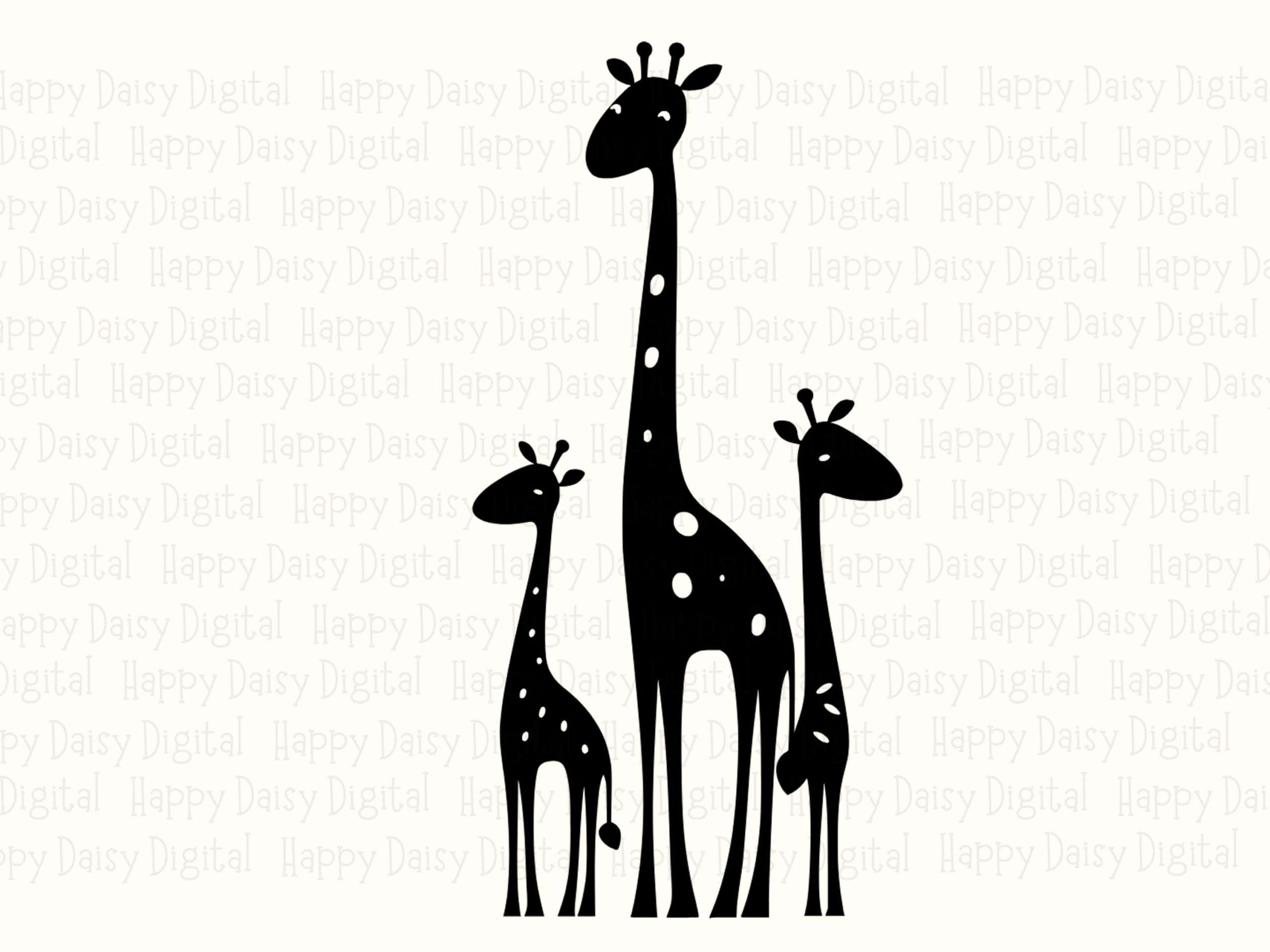 Giraffe Family PNG SVG | Sublimation Commercial Use POD - Image 2
