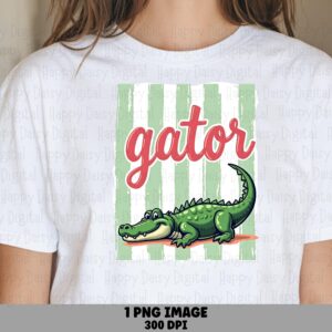 Gator Stripes PNG | Sublimation Commercial Use POD