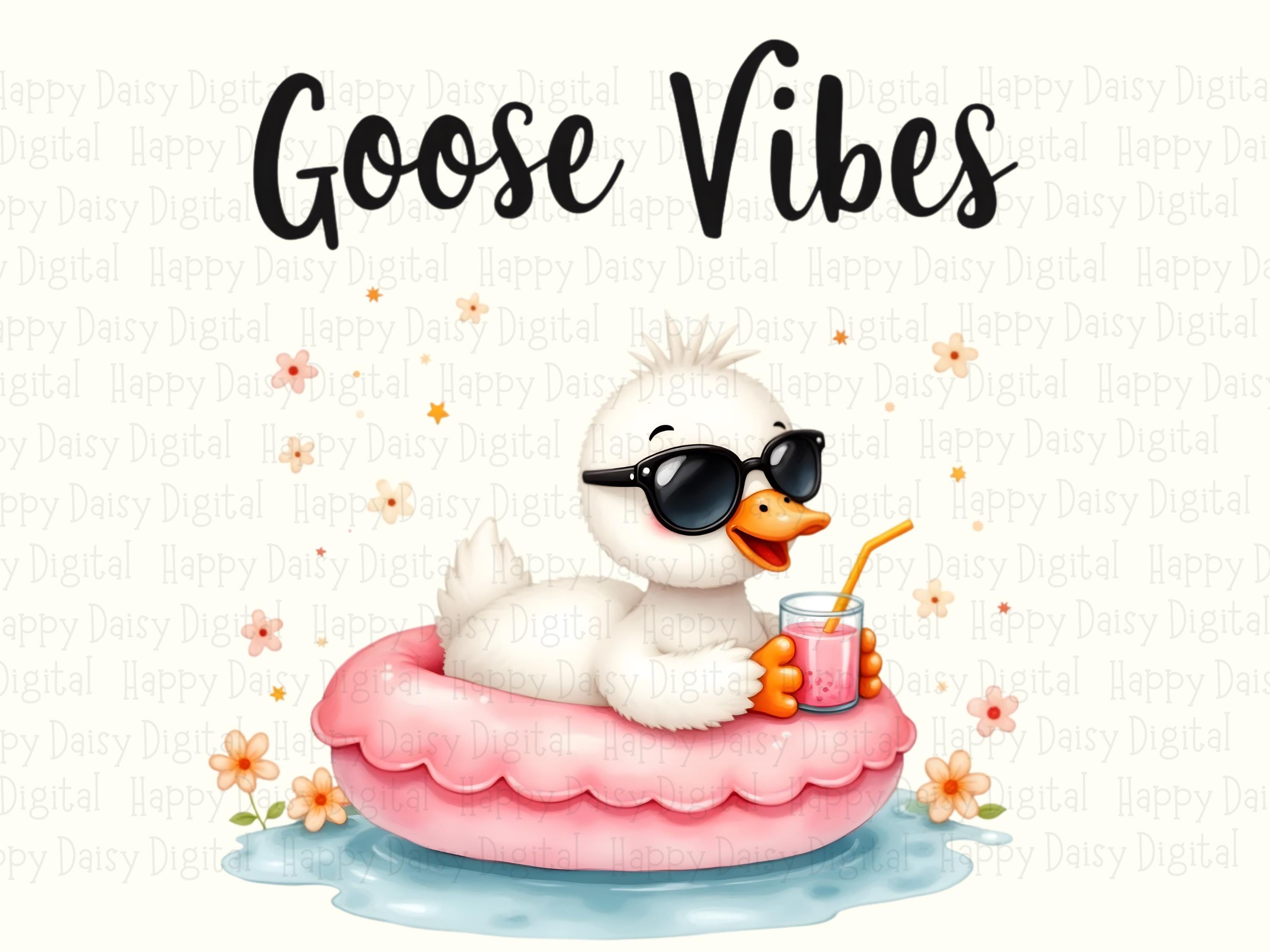 Goose Vibes Pool Float PNG | Sublimation Commercial Use POD - Image 2