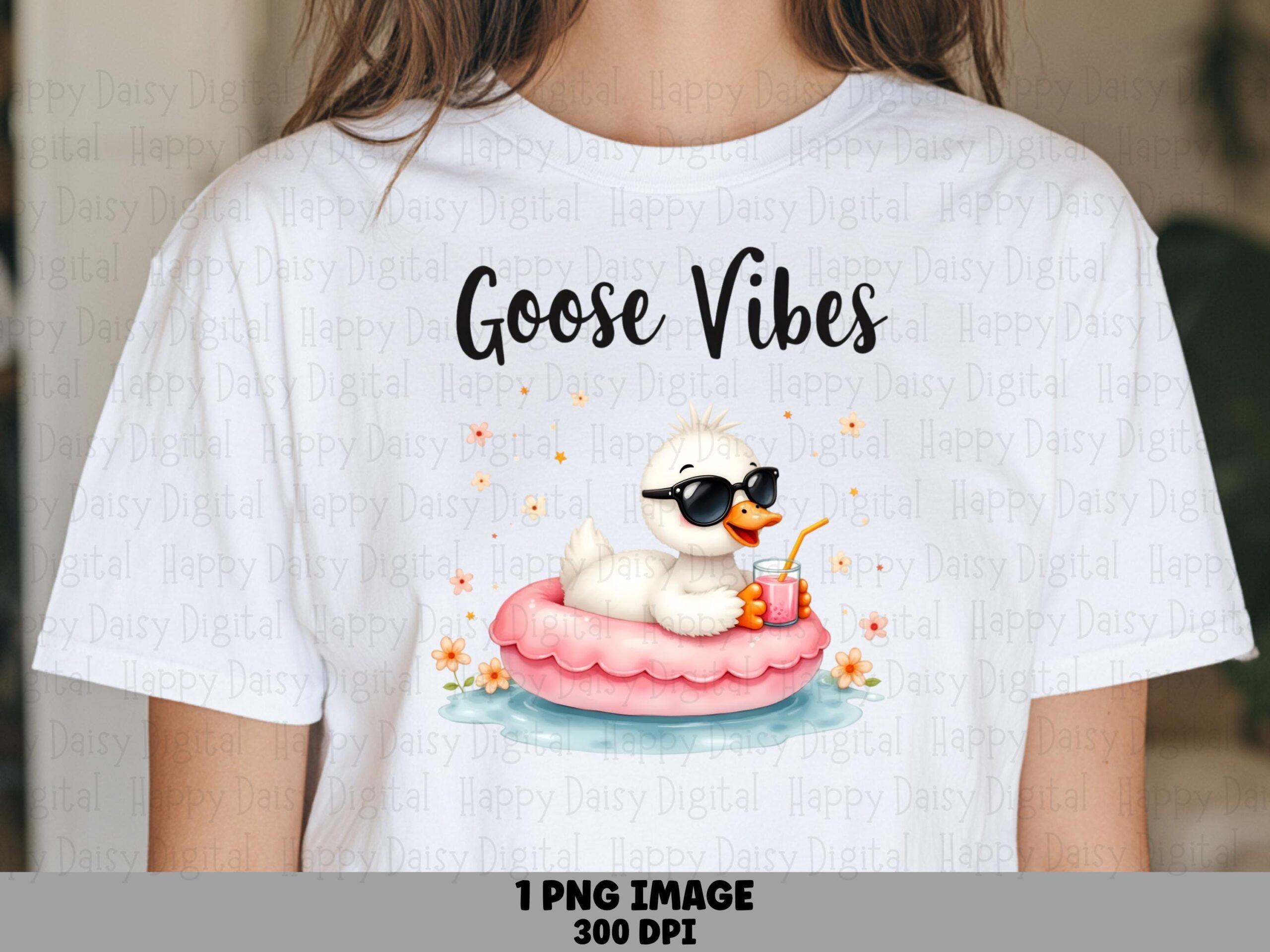 Goose Vibes Pool Float PNG | Sublimation Commercial Use POD