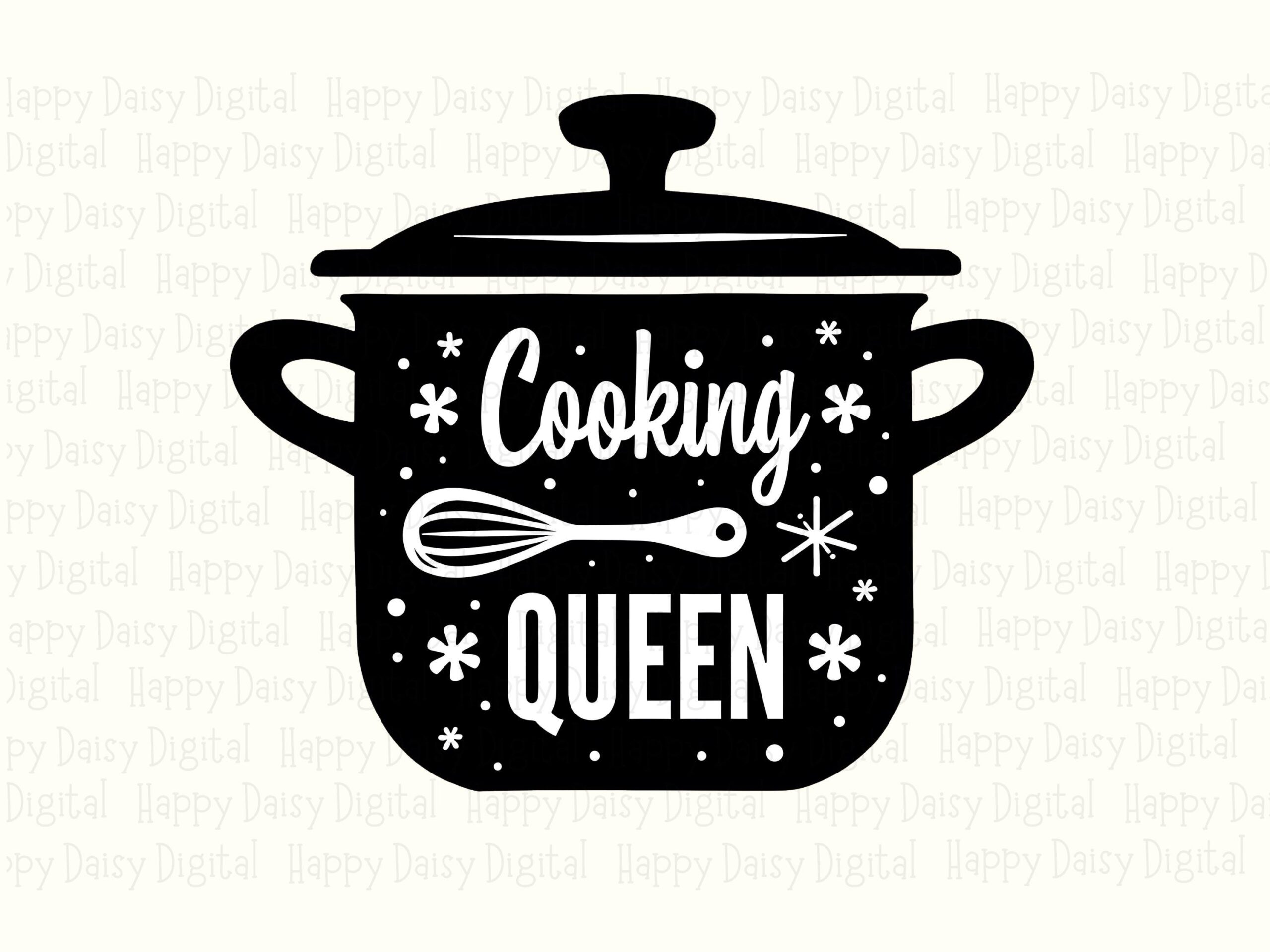 Cooking Queen PNG, Whisk Pot Clipart File | Sublimation Print-Ready, Commercial Use, 300 DPI - Image 2