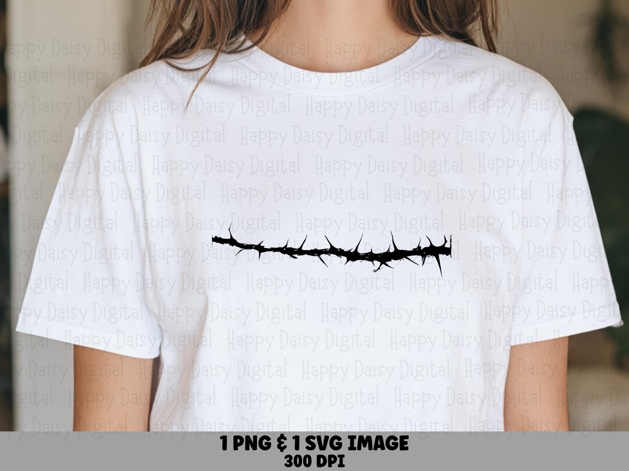 Barbed Wire Line, Edgy Divider Graphic PNG SVG | Sublimation Commercial Use | 300 dpi Print-Ready For POD