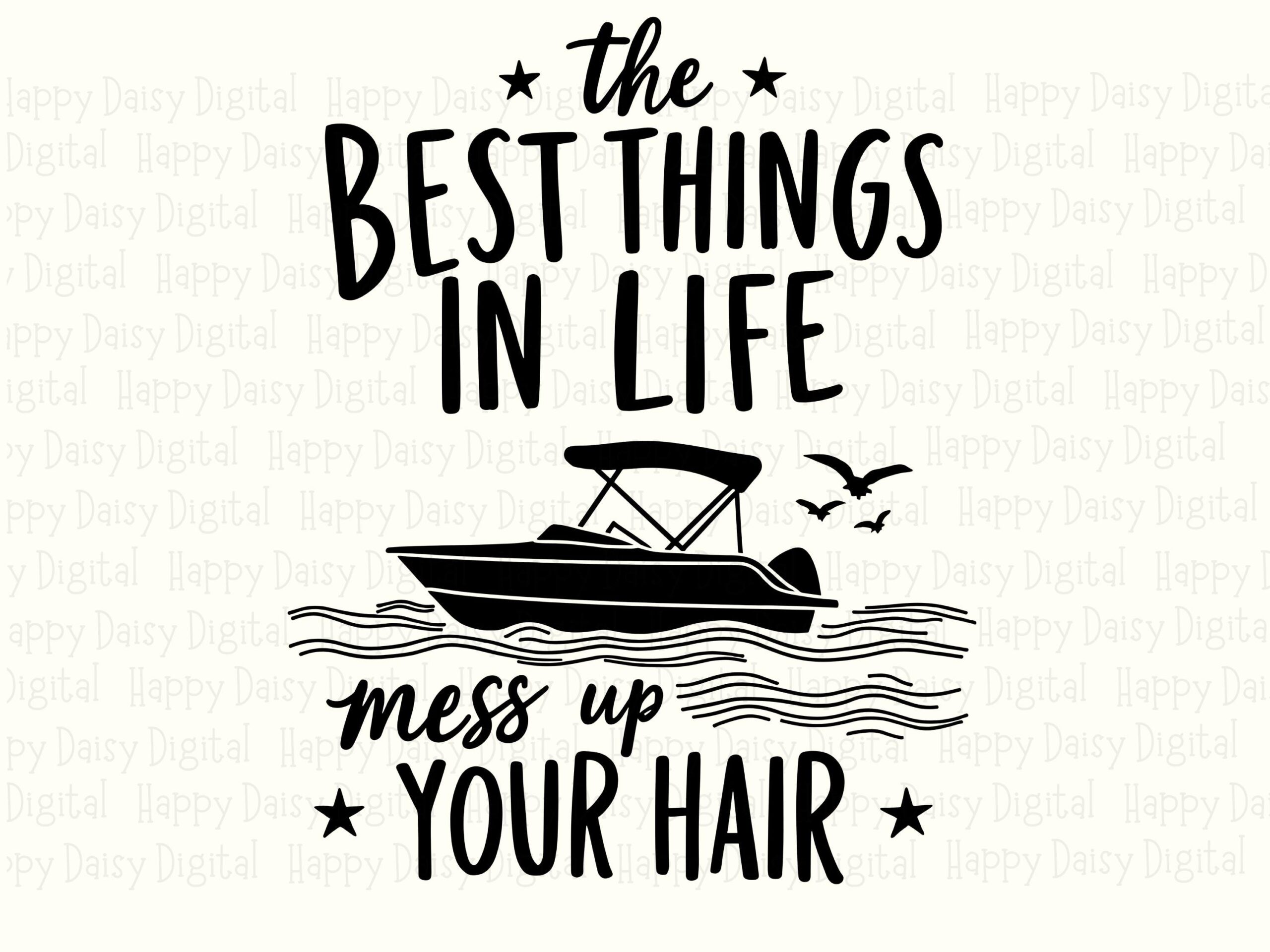 Best Things In Life Boat Quote PNG SVG | Sublimation Commercial Use POD - Image 2