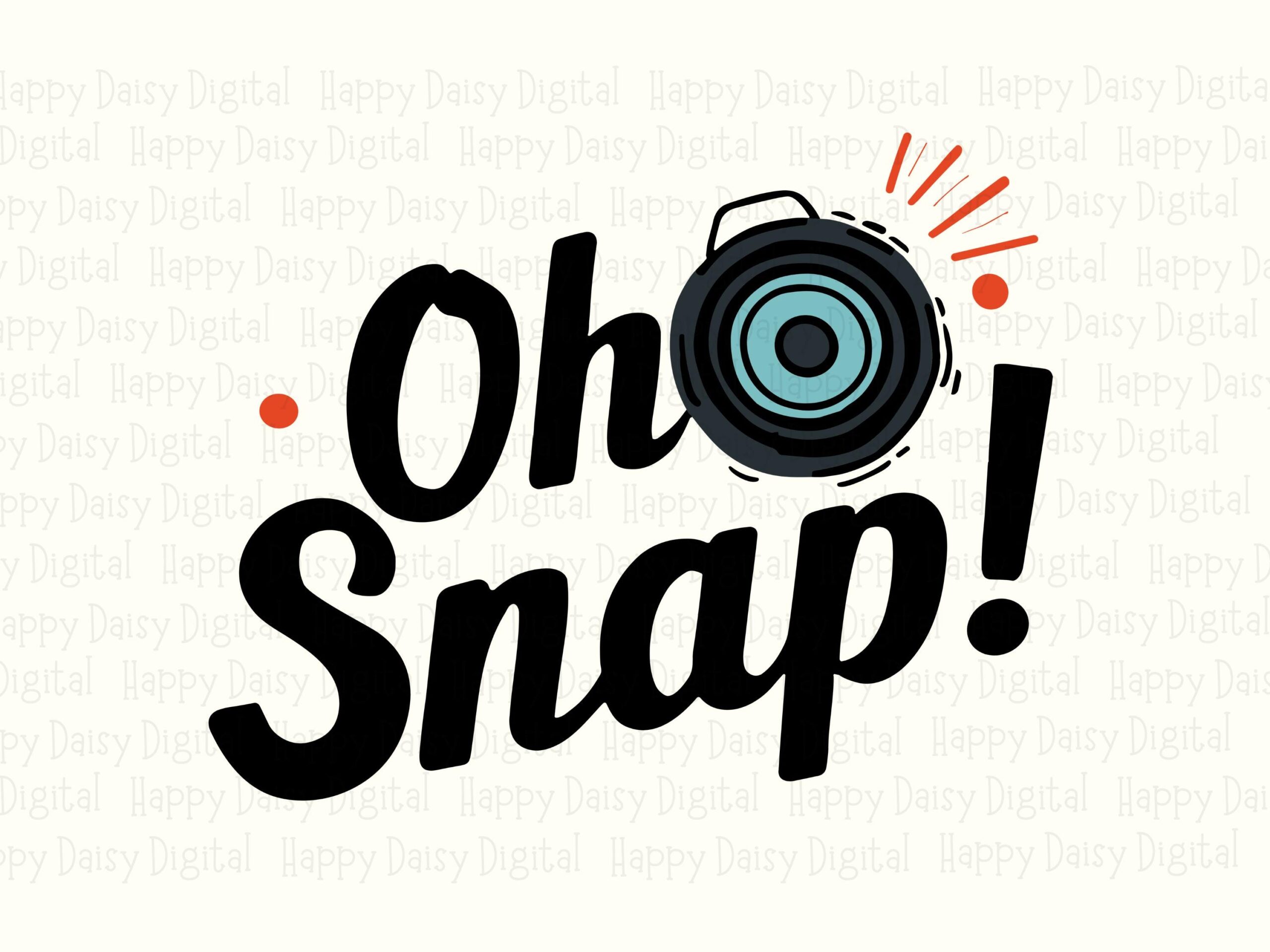 Oh Snap Bold, Playful Camera Quote PNG SVG | Sublimation Commercial Use, 300 dpi - Cricut, Silhouette, POD - Image 2