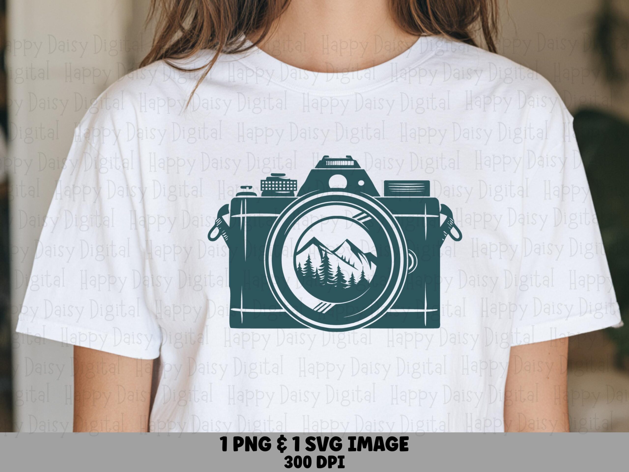 Mountain Lens Png, Scenic Camera Clipart For POD Sellers | Svg File, Commercial License, 300 DPI