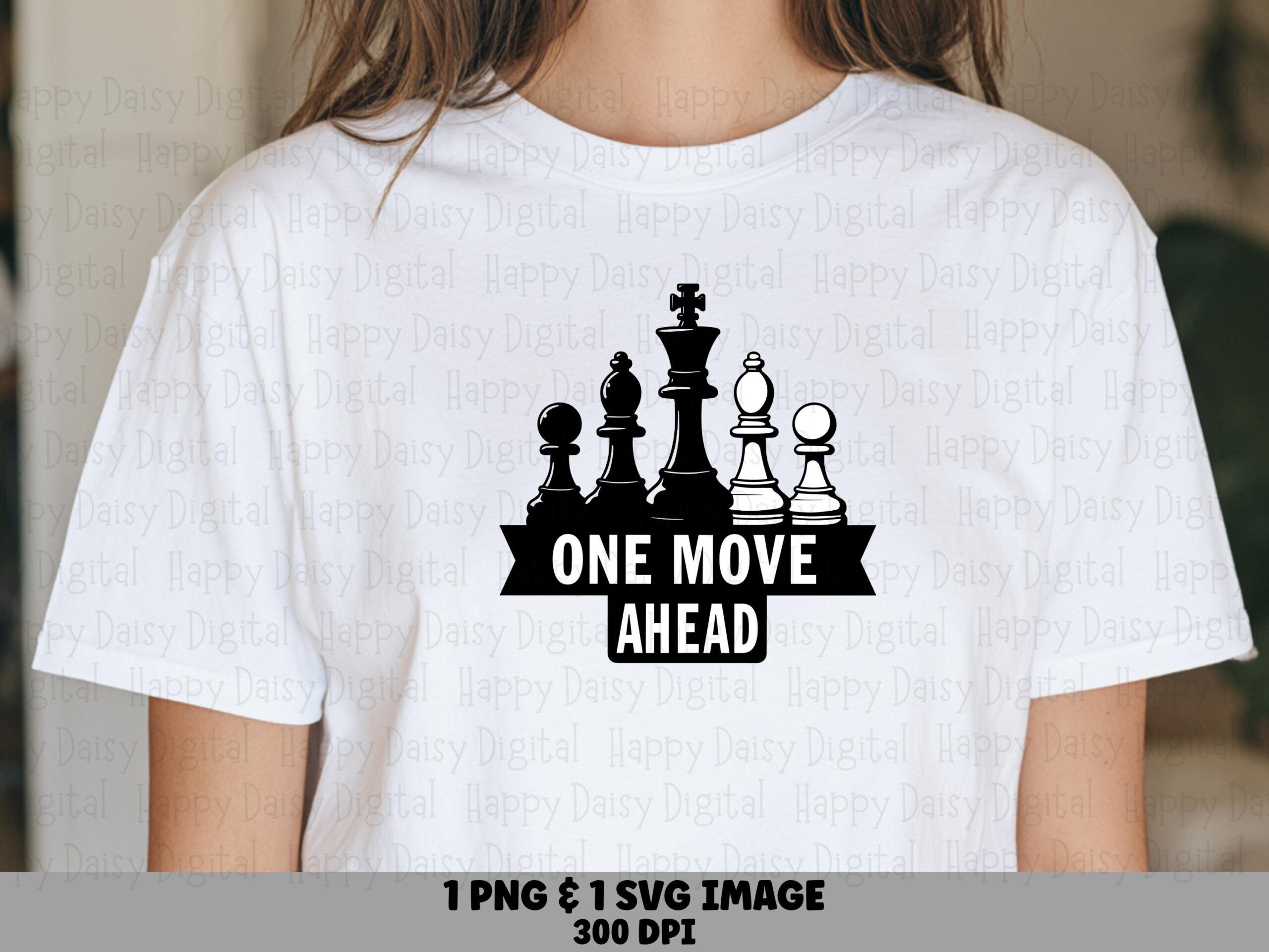 One Move Ahead, Chess Design Bundle | PNG SVG Sublimation, Commercial Use, 300 DPI Print-Ready