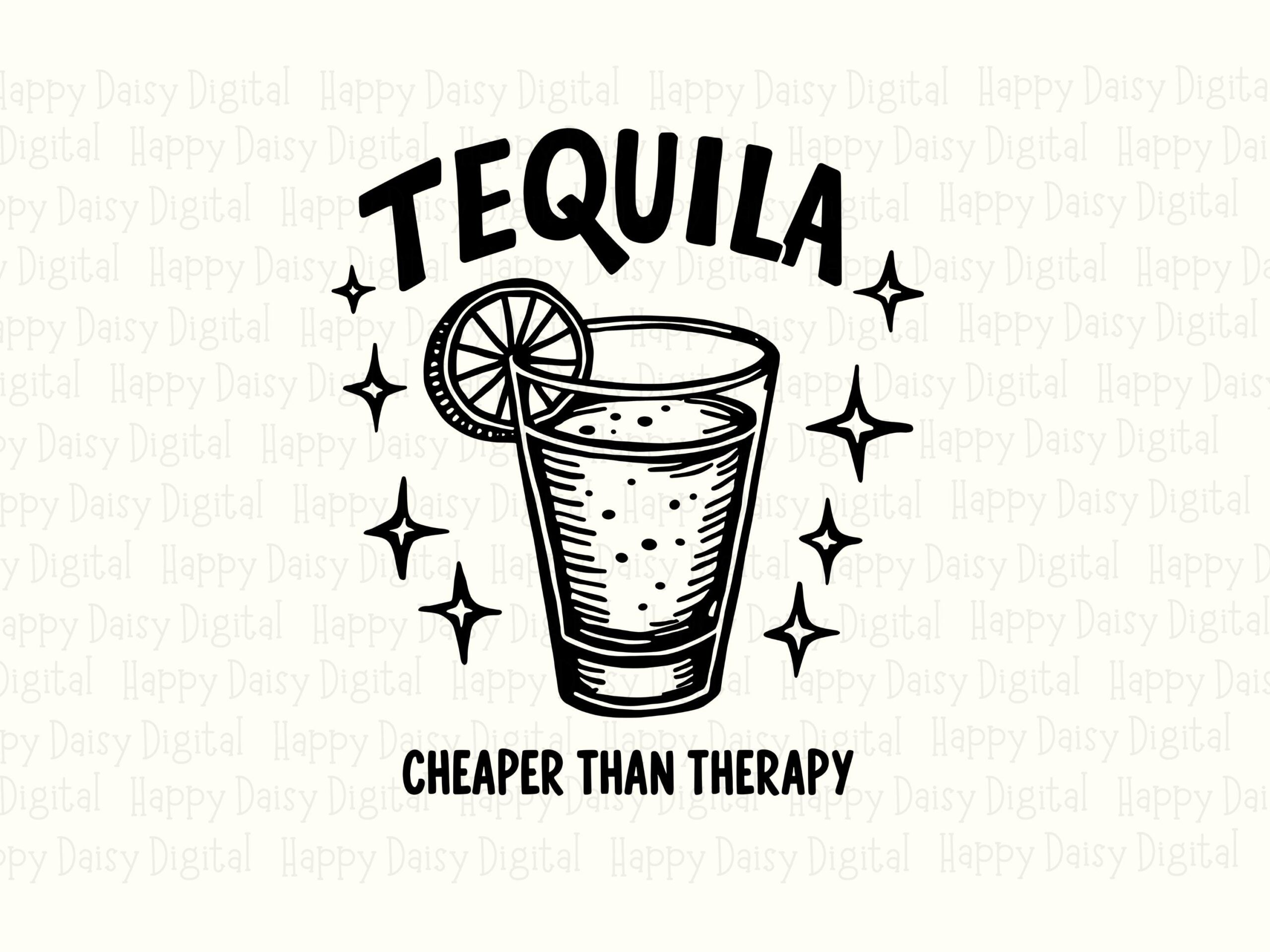 Tequila Therapy Png, Arched Badge Shot Glass Clipart - Sparkle Accent, SVG & 300 DPI, Commercial Use - Image 2
