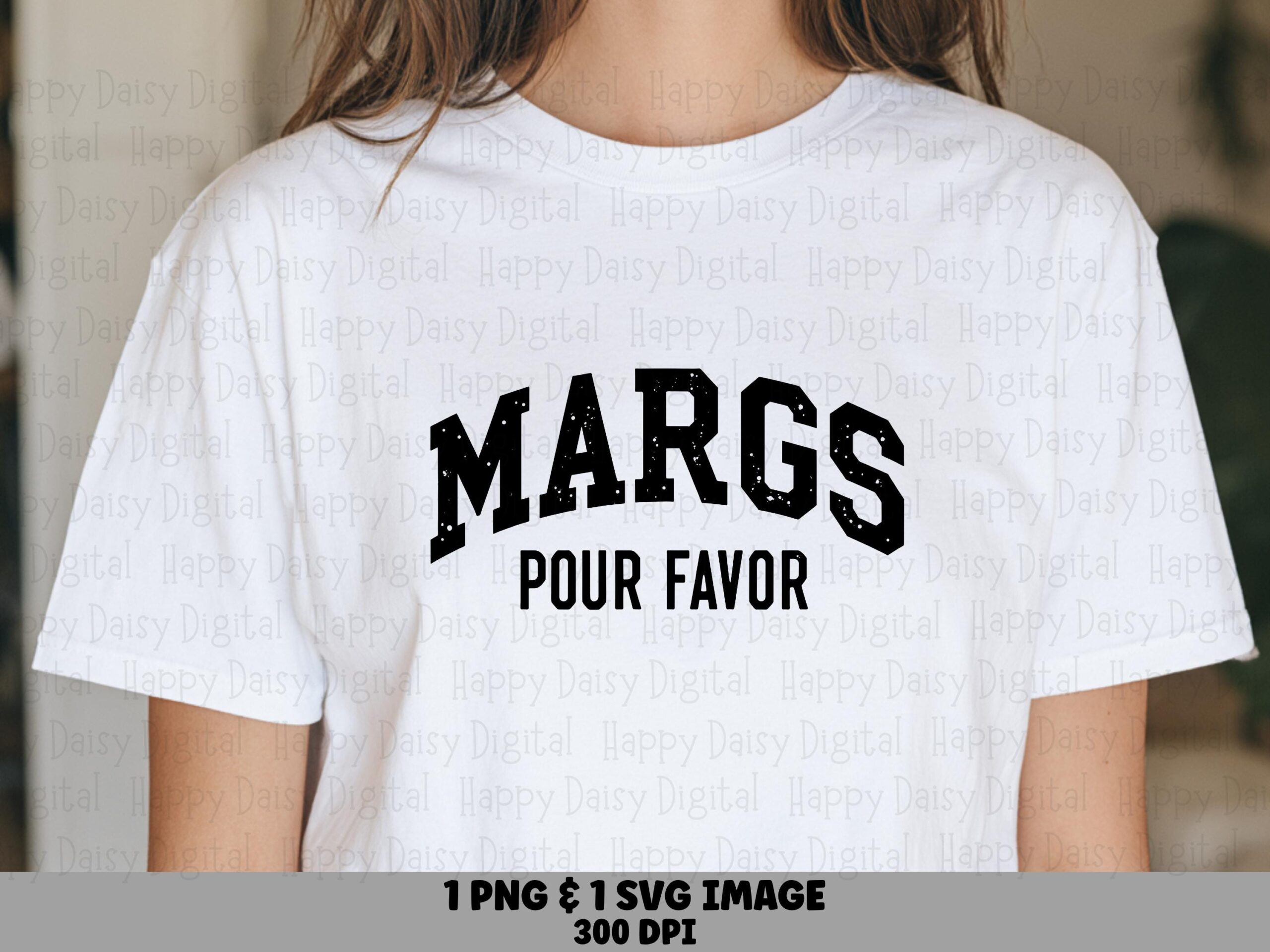 Margs Pour Favor, Collegiate Margarita Wordmark PNG SVG | Sublimation Design, Commercial License, 300 DPI