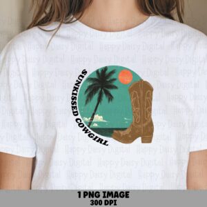 Sunkissed Cowgirl PNG | Sublimation Commercial Use POD