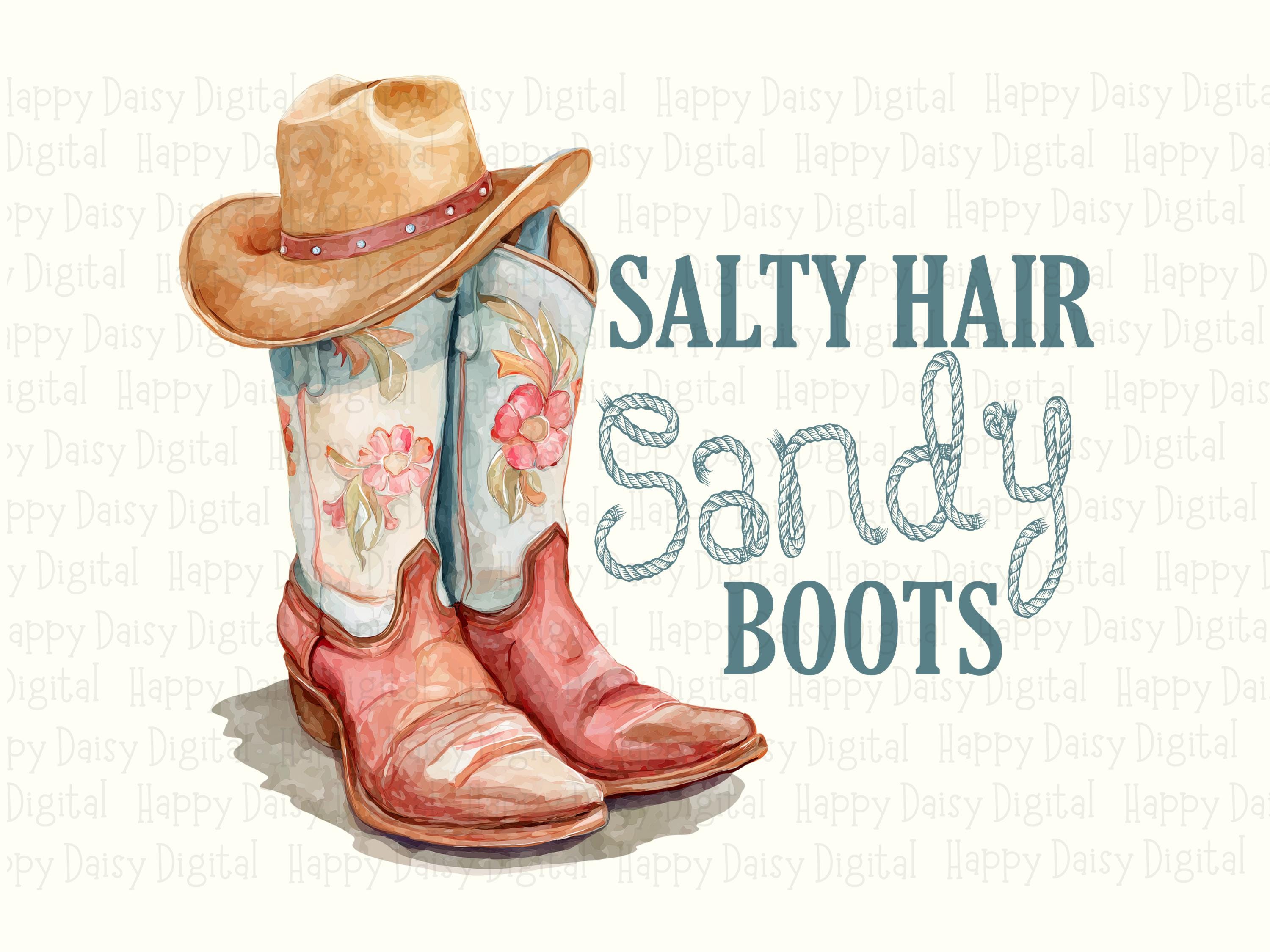 Salty Hair Sandy Boots PNG | Sublimation Commercial Use POD - Image 2