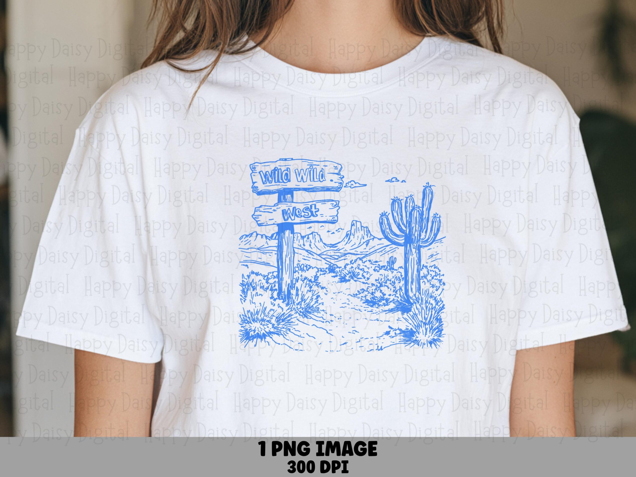 Wild Wild West Sign PNG | Sublimation Commercial Use POD