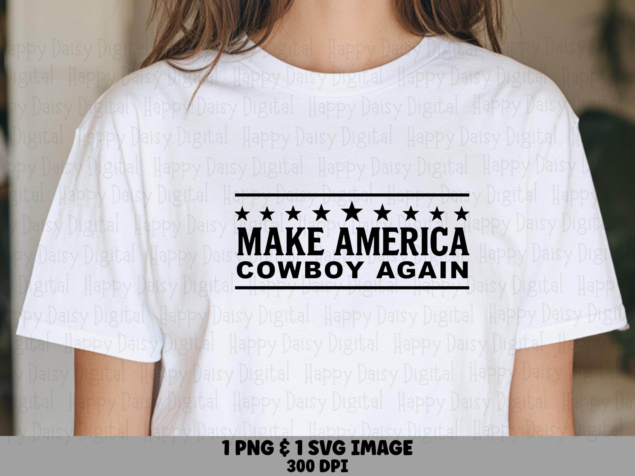 Make America Cowboy Again PNG SVG | Sublimation Commercial Use POD