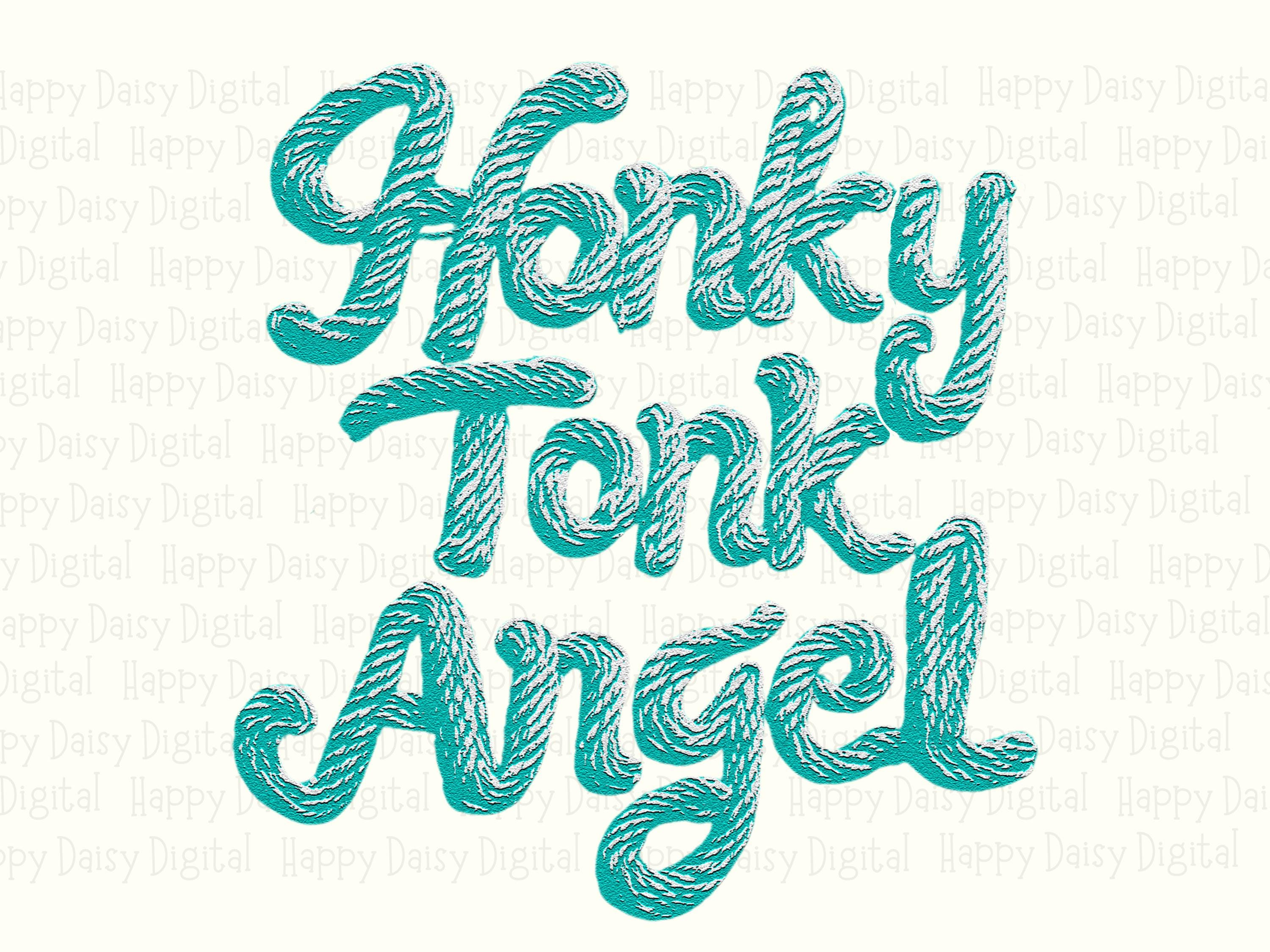 Honky Tonk Angel PNG | Sublimation Commercial Use POD - Image 2