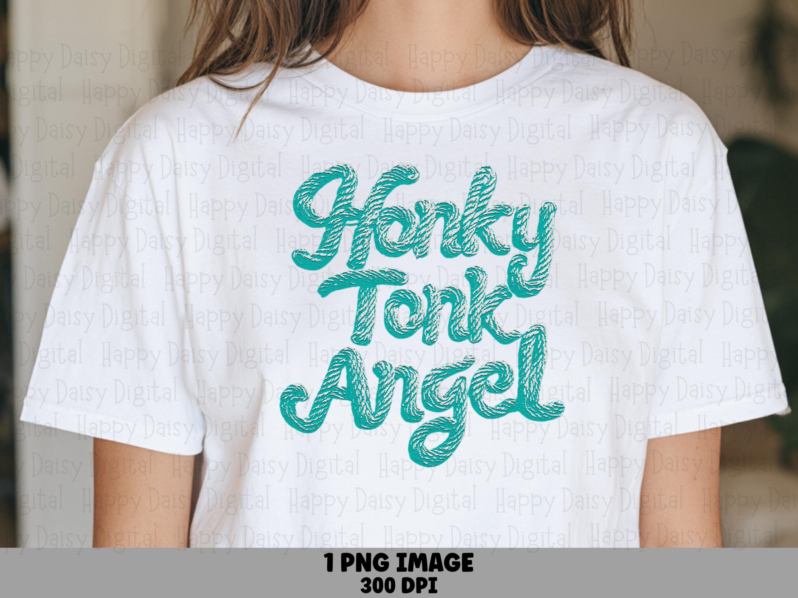 Honky Tonk Angel PNG | Sublimation Commercial Use POD