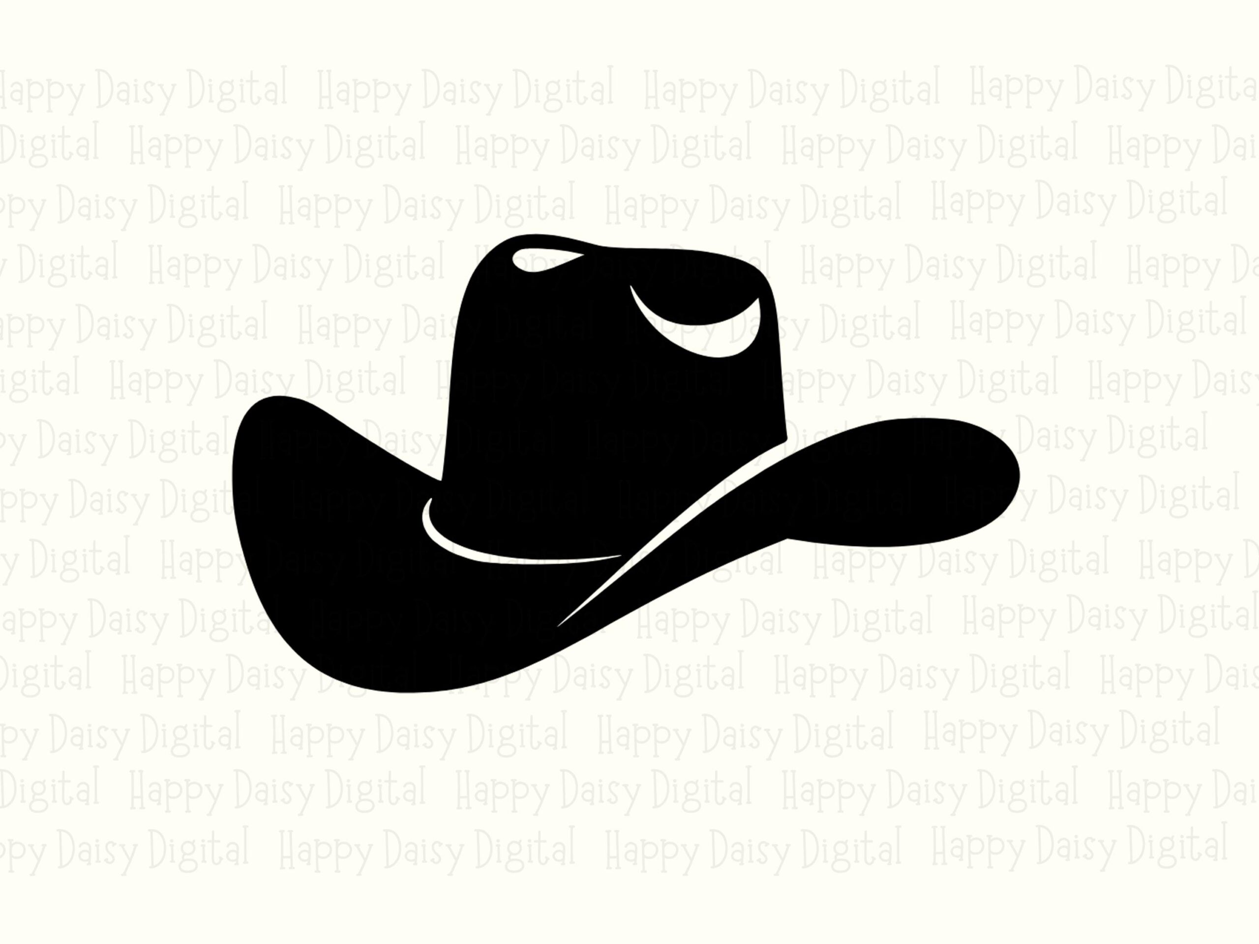 Cowboy Hat Silhouette PNG SVG | Sublimation Commercial Use POD - Image 2